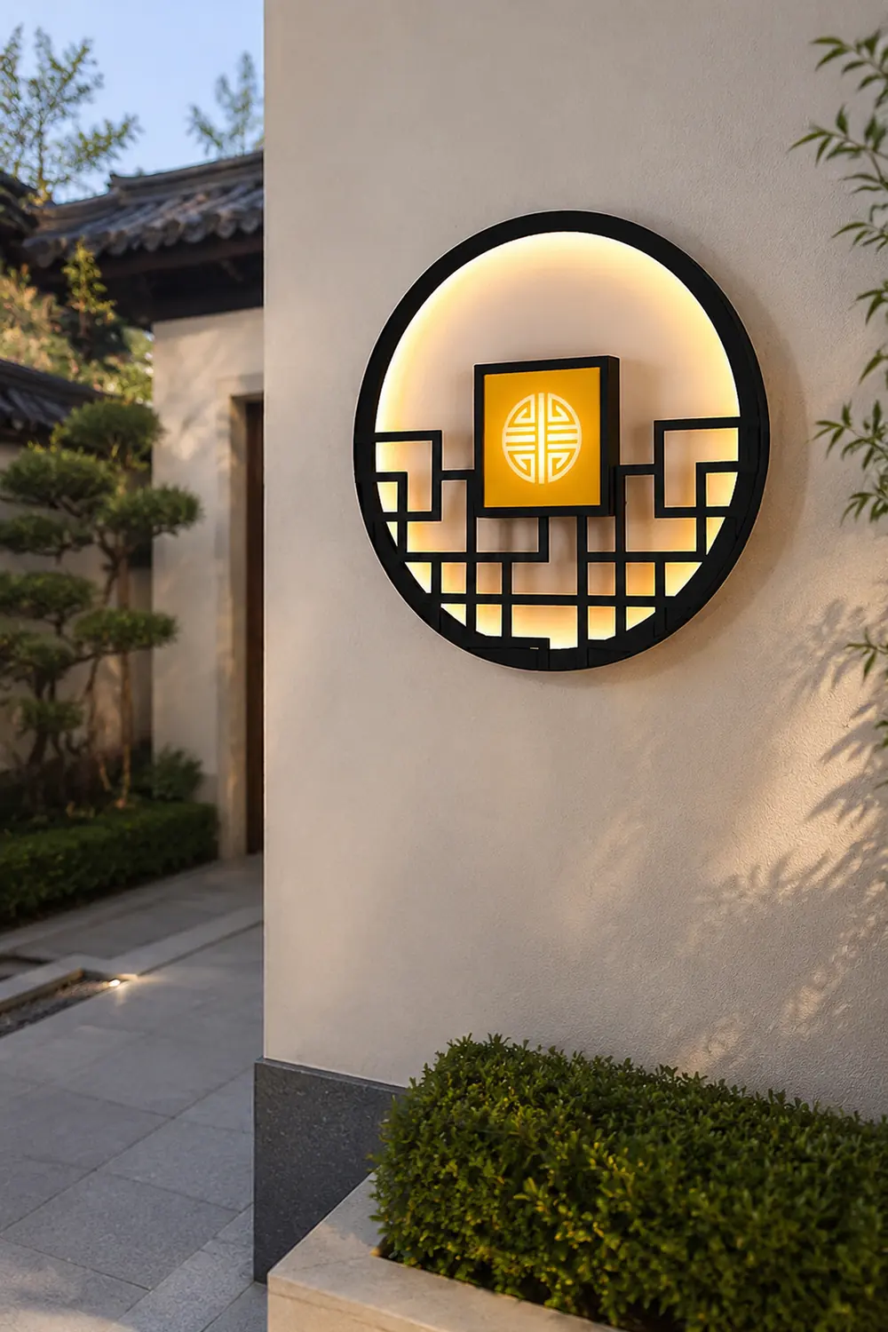 Asian Style Outdoor LED Landscape Decorative Lighting Wall Lamp for Villa Courtyard - Lumpaz