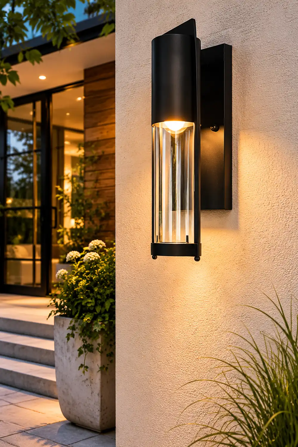 Antique Waterproof Glass Modern Outdoor Wall Sconce Lighting Wall Lamp - Lumpaz