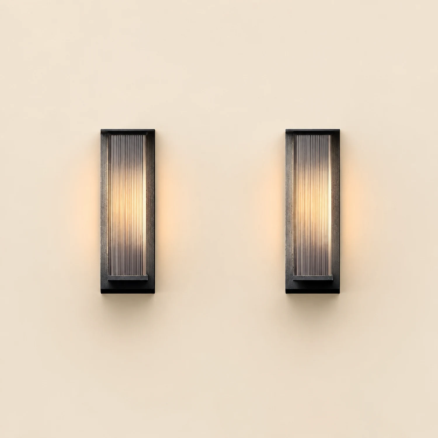 Rectangular Waterproof LED 3w Modern Outdoor Solar Wall Sconces Lighting - Lumpaz