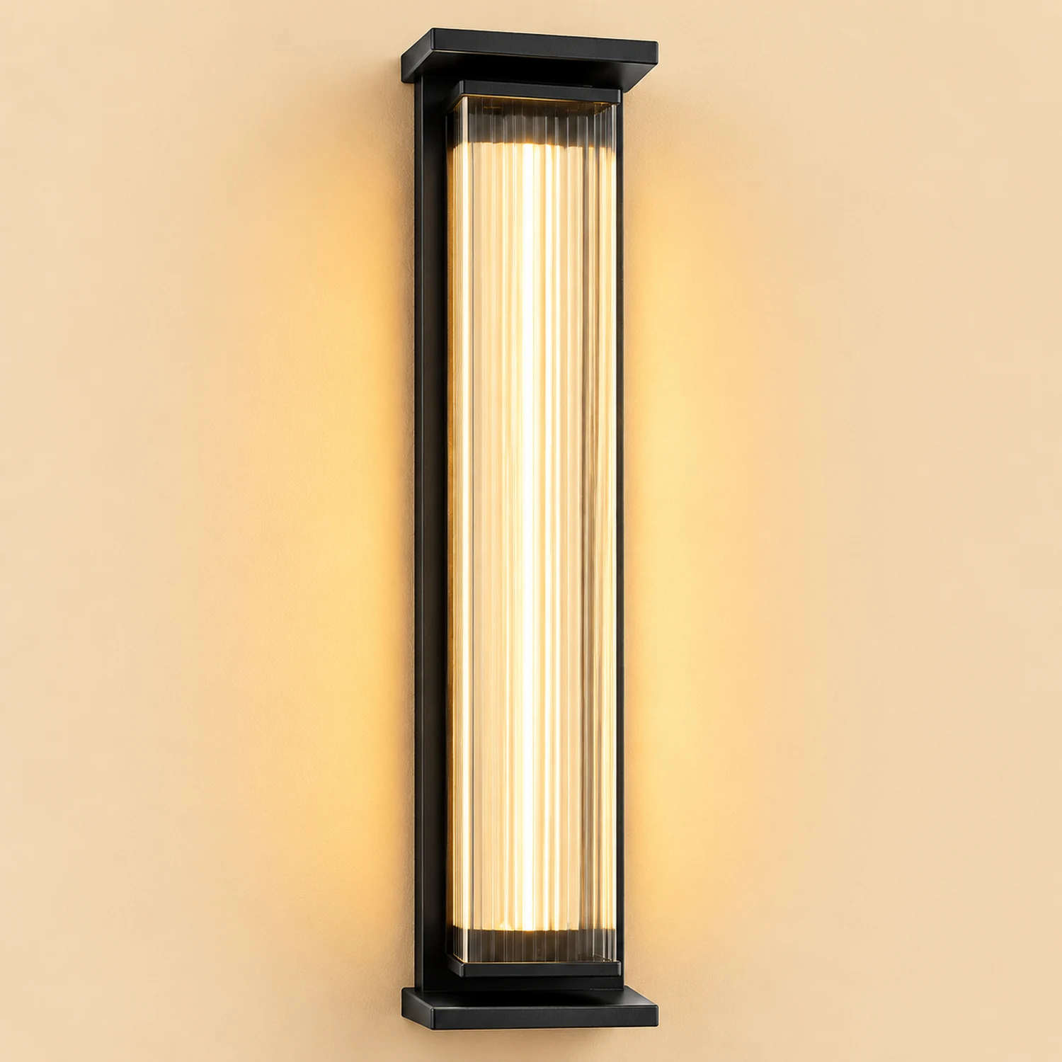 Creative Strip Waterproof Black Modern LED Wall Lamp Outdoor Wall Lights - Lumpaz