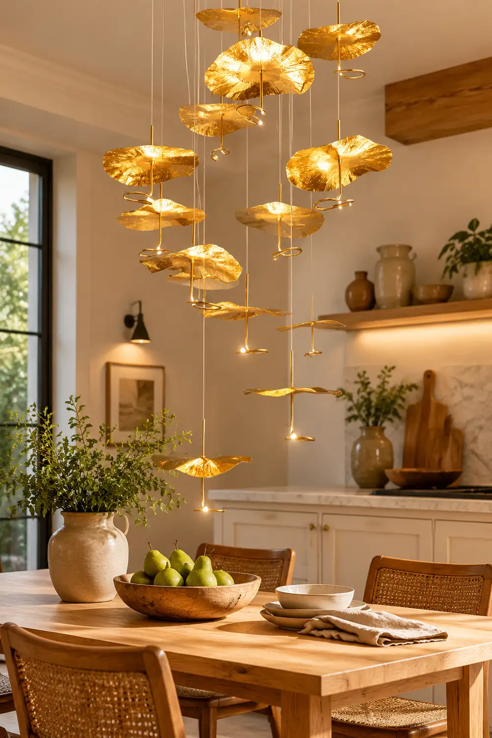 Lotus Leaf Chandelier - Lumpaz