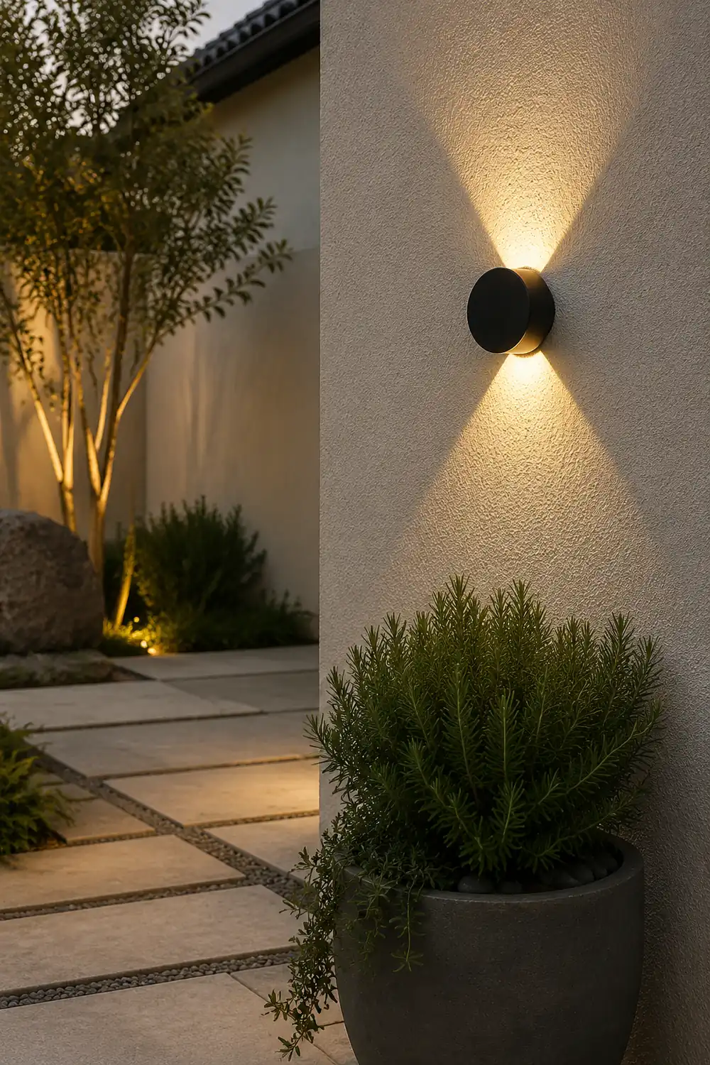 Round Up and Down Lights Waterproof LED Wall Lights for Indoor Outdoor Balcony - Lumpaz