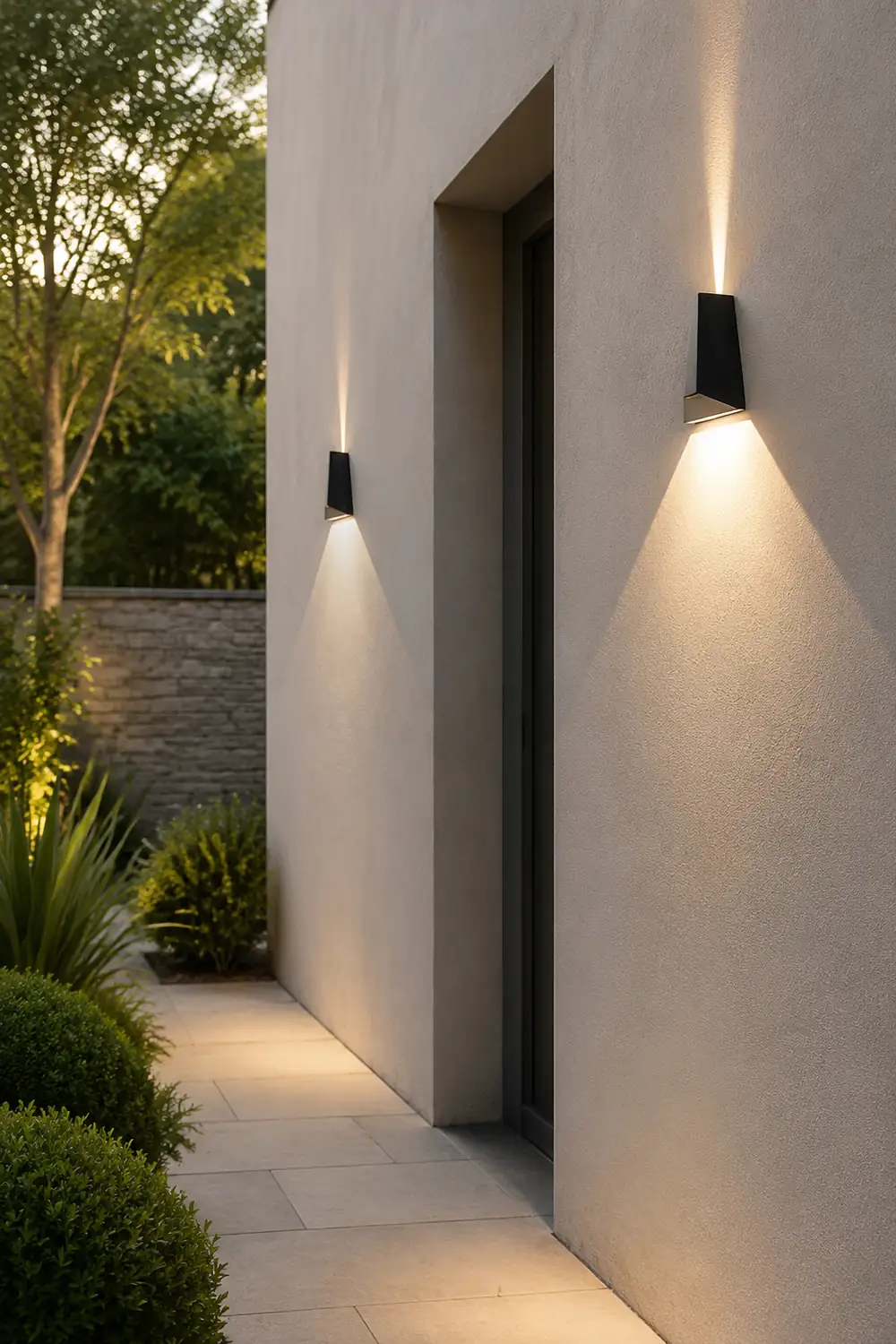Up and Dwon Lighting LED Waterproof Black Creative Modern Porch Lights - Lumpaz
