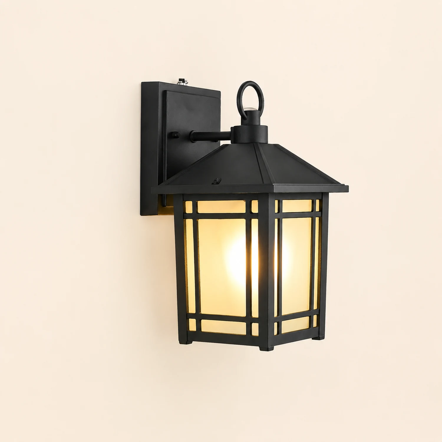LED Outdoor Induction Exterior Wall Light Waterproof Wall Light with Light Sensing - Lumpaz