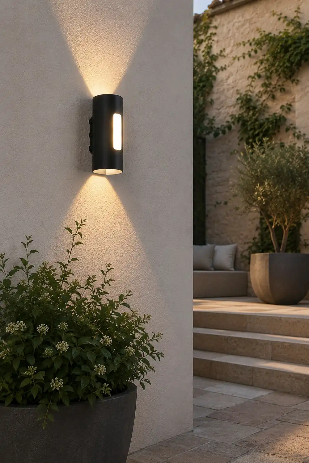Minimalist Waterproof LED Wall Light for Outdoor Stair Terrace Garden Courtyard - Lumpaz