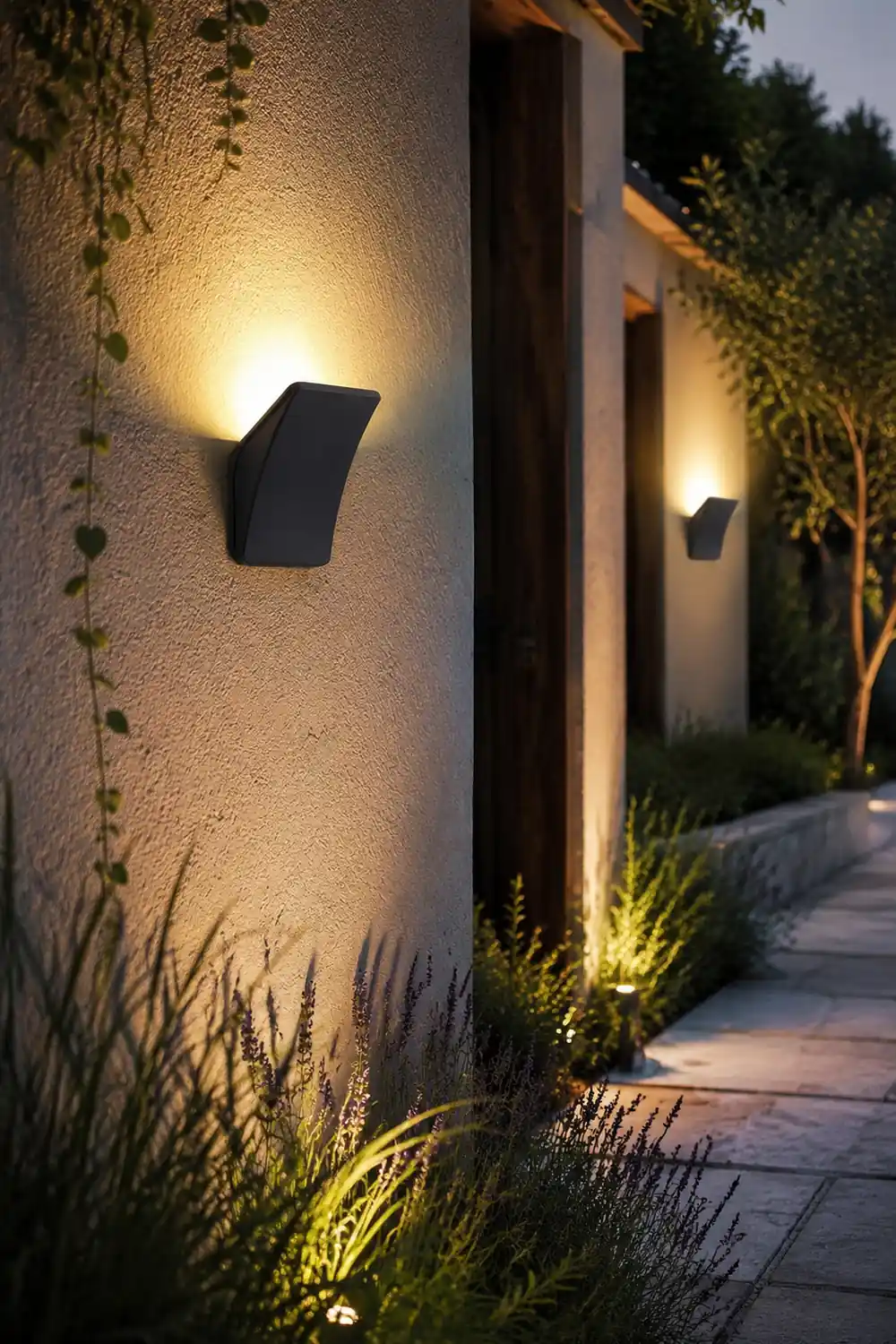 Unique LED 12W Black Modern Wall Sconces Wall Lamp Outdoor Wall Lights - Lumpaz