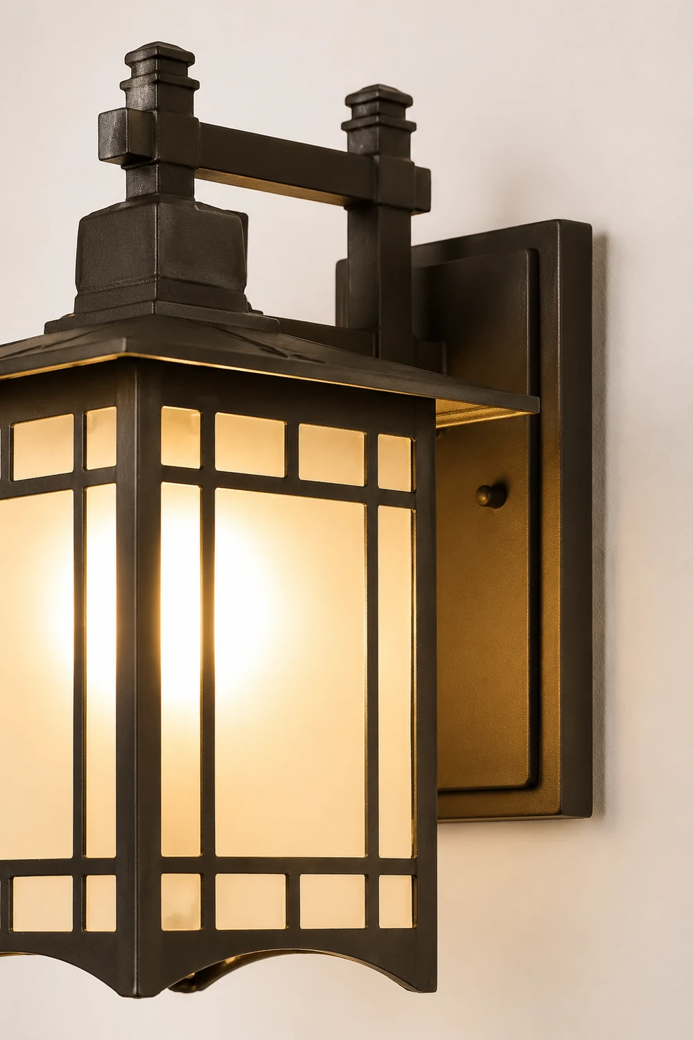 Retro Waterproof LED Vintage Solar Wall Lamp with Remote Wall Sconce Lighting - Lumpaz