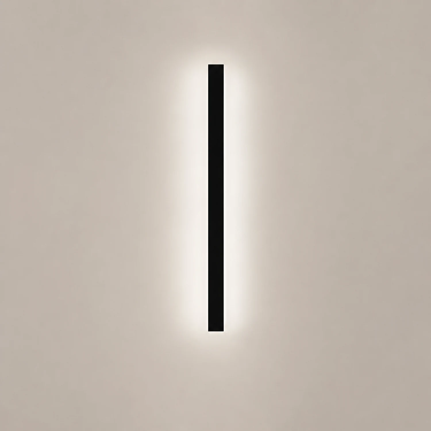 Minimalist Long Strip LED Waterproof Black Modern Solar Wall Sconce Lighting - Lumpaz