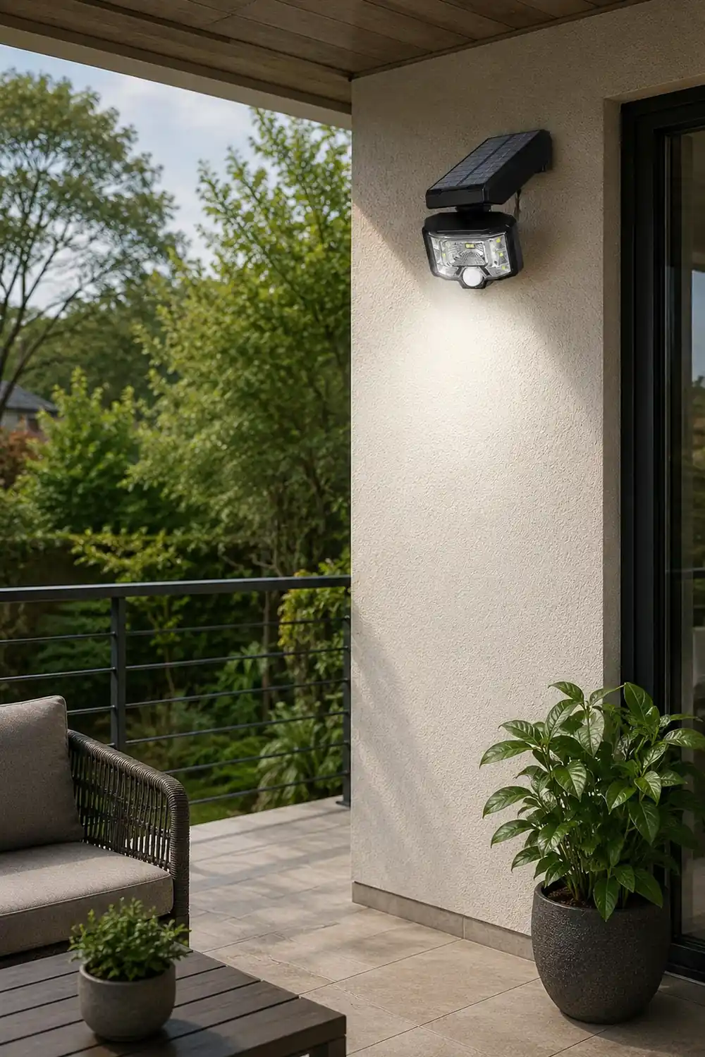 Adjustable Solar Outdoor Wall Lamp LED Spotlight Motion Sensor Wall Lights - Lumpaz