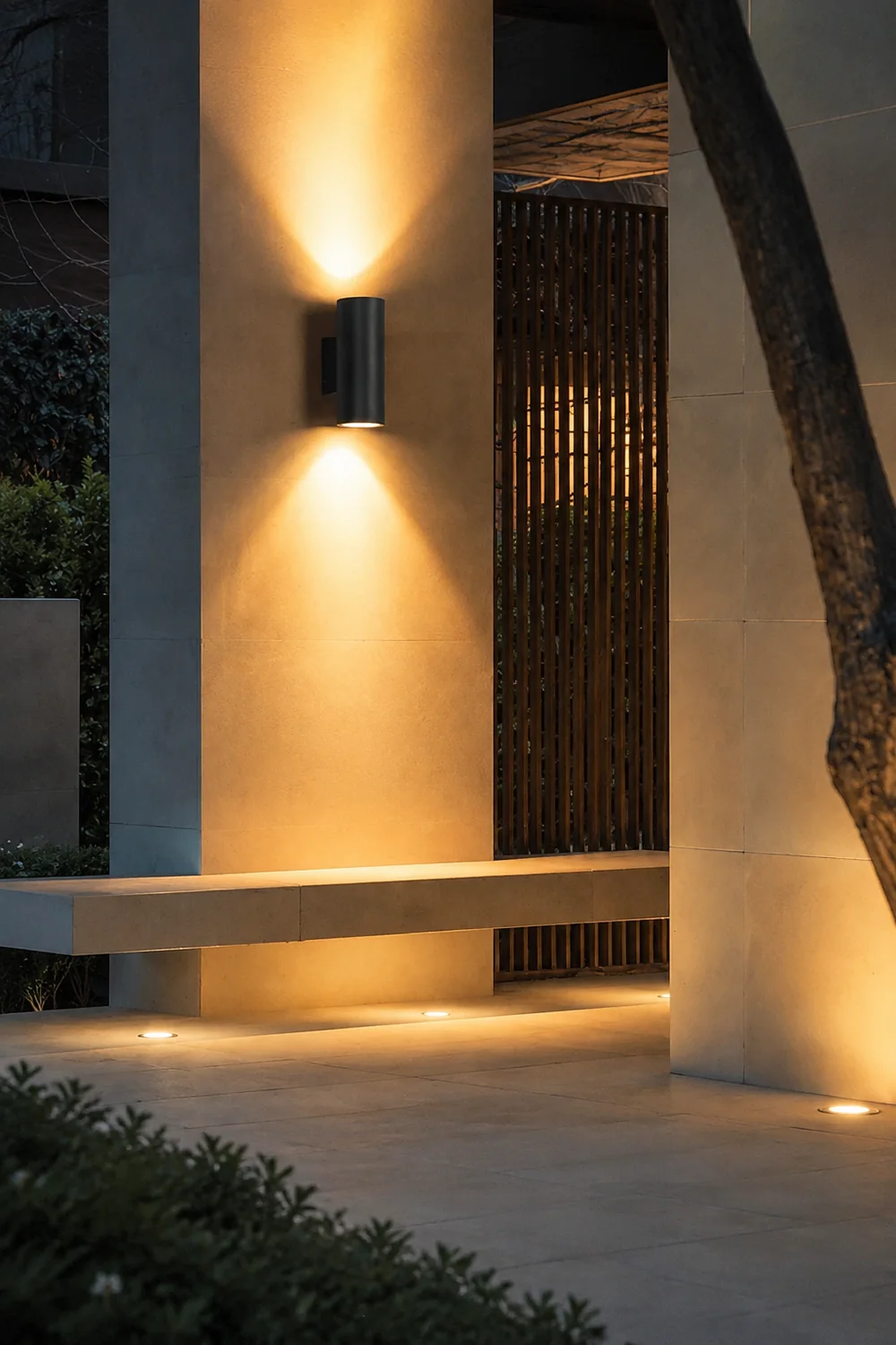 Round up and down Lighting LED Waterproof Modern Outdoor Wall Lights - Lumpaz