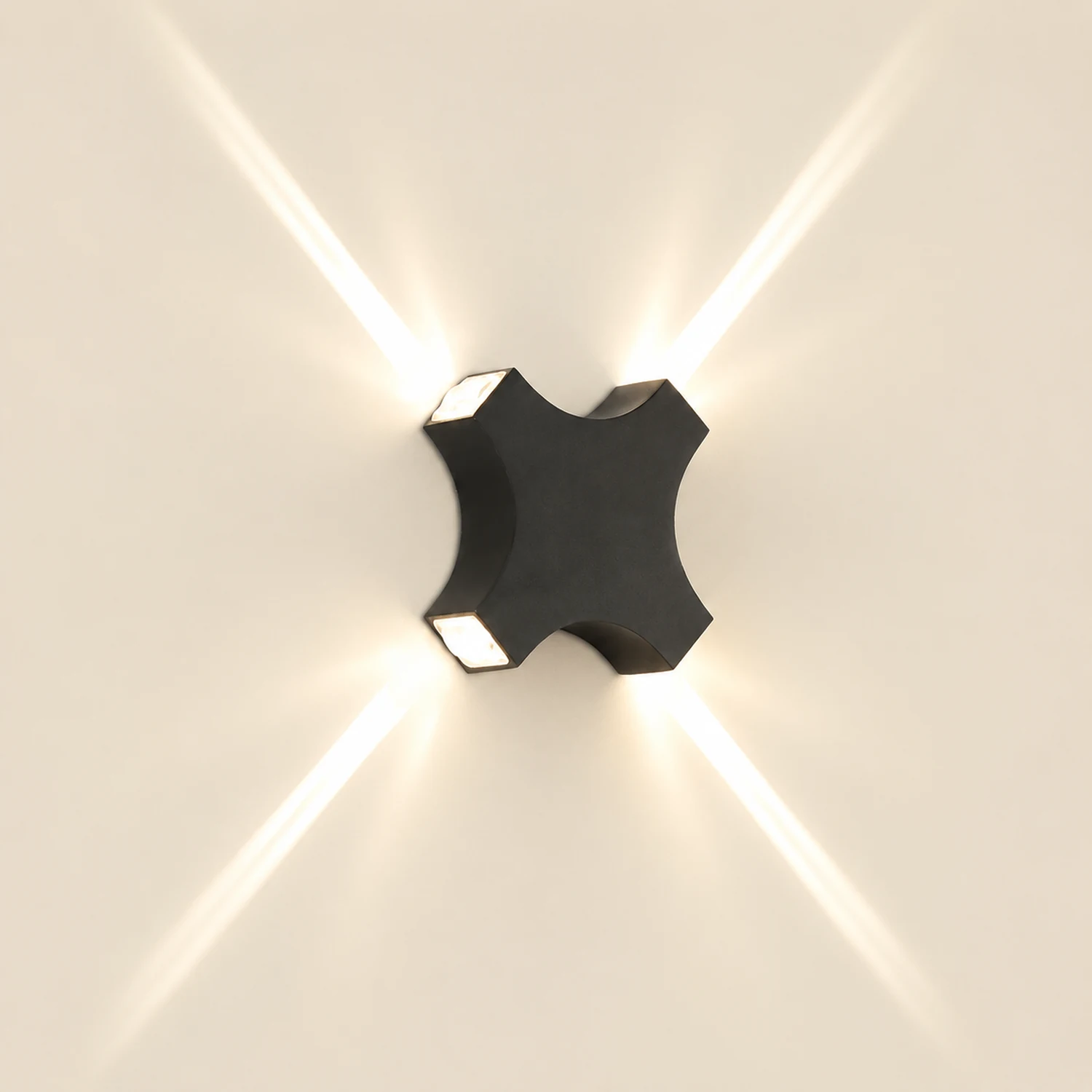 Creative Starlight Decorative LED Waterproof Black Modern Wall Lamp - Lumpaz