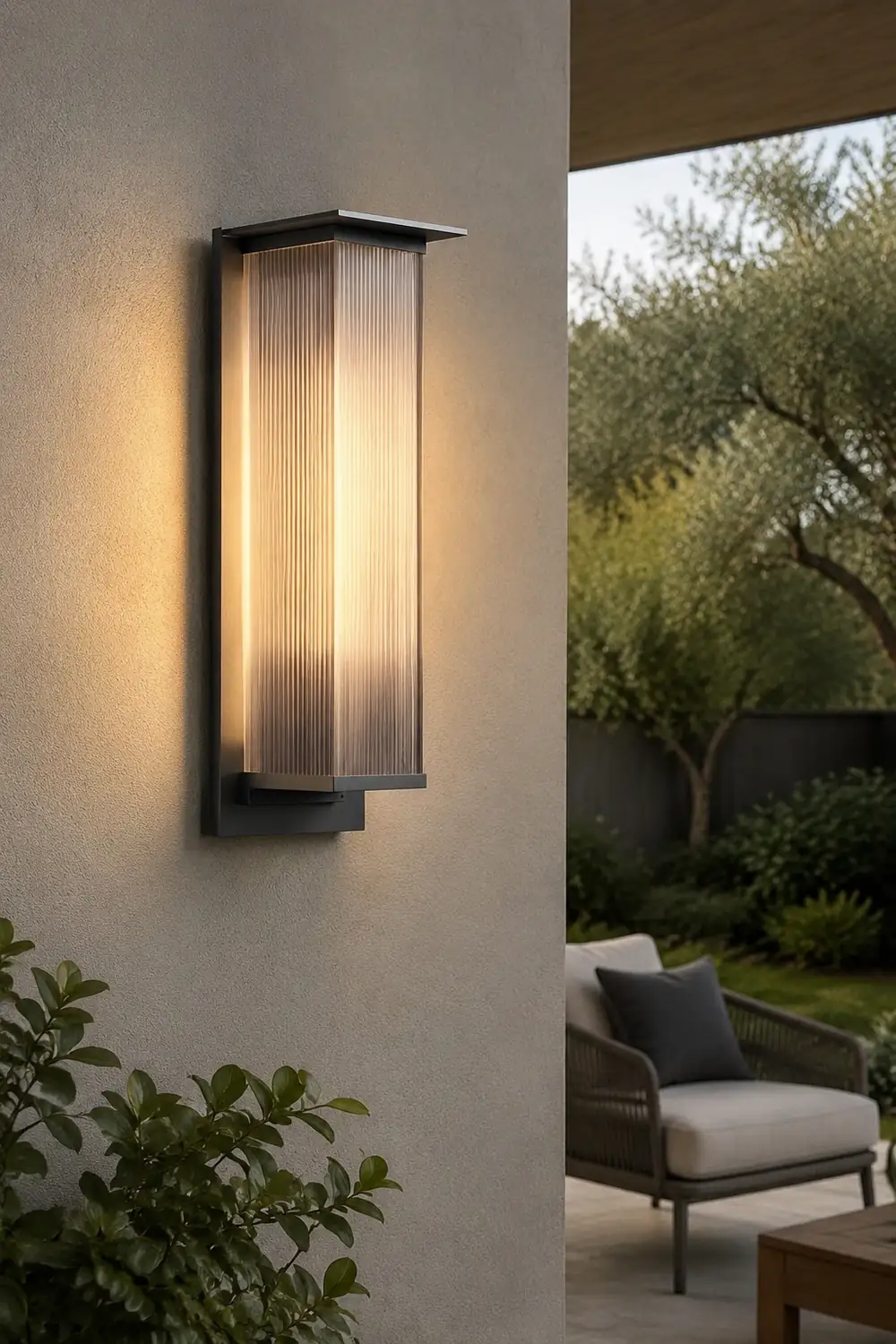 Rectangular Waterproof LED 3w Modern Outdoor Solar Wall Sconces Lighting - Lumpaz