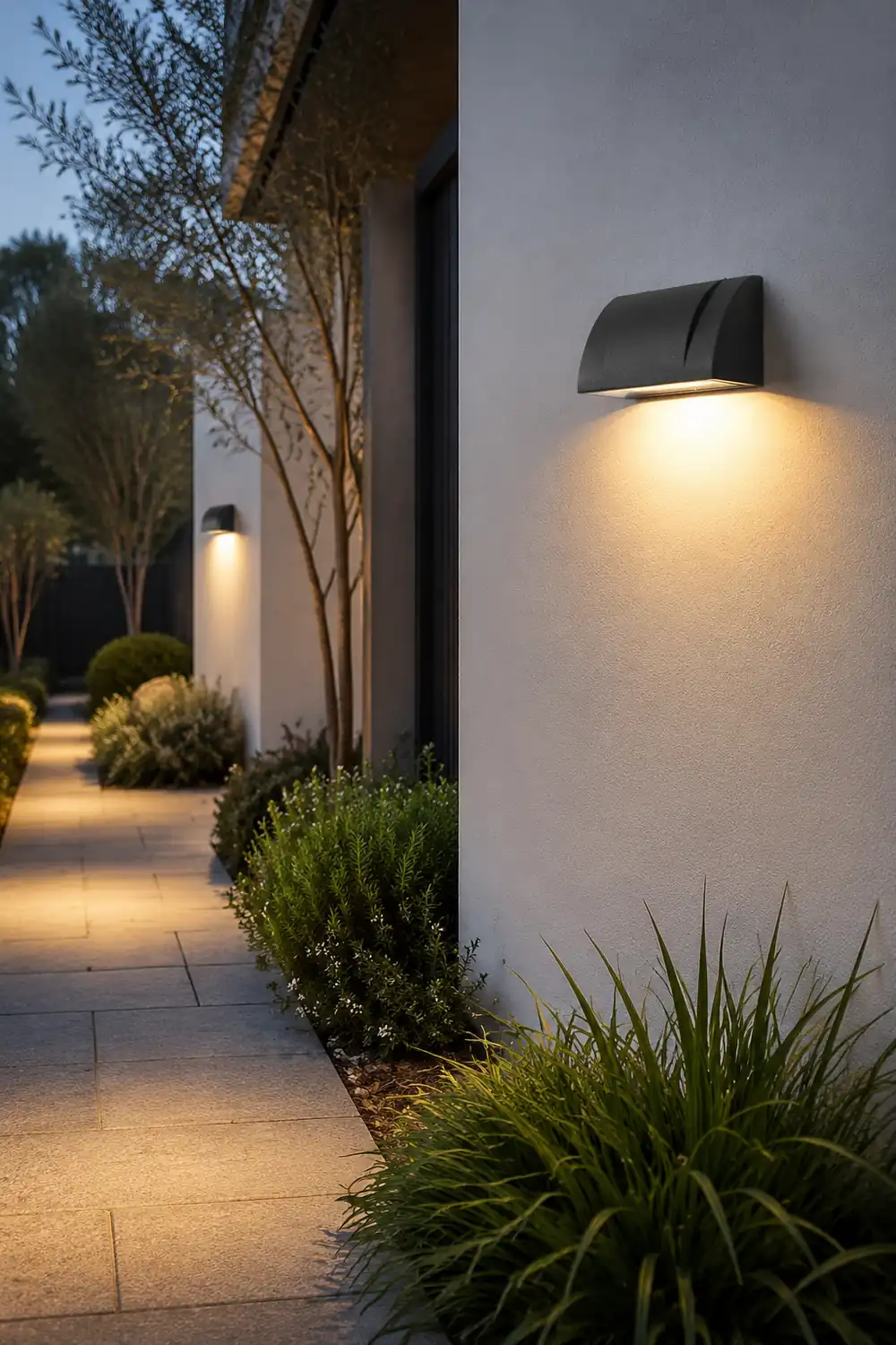 Modern Minimalist Waterproof Outdoor LED Wall Light for Patio Balcony Garden - Lumpaz