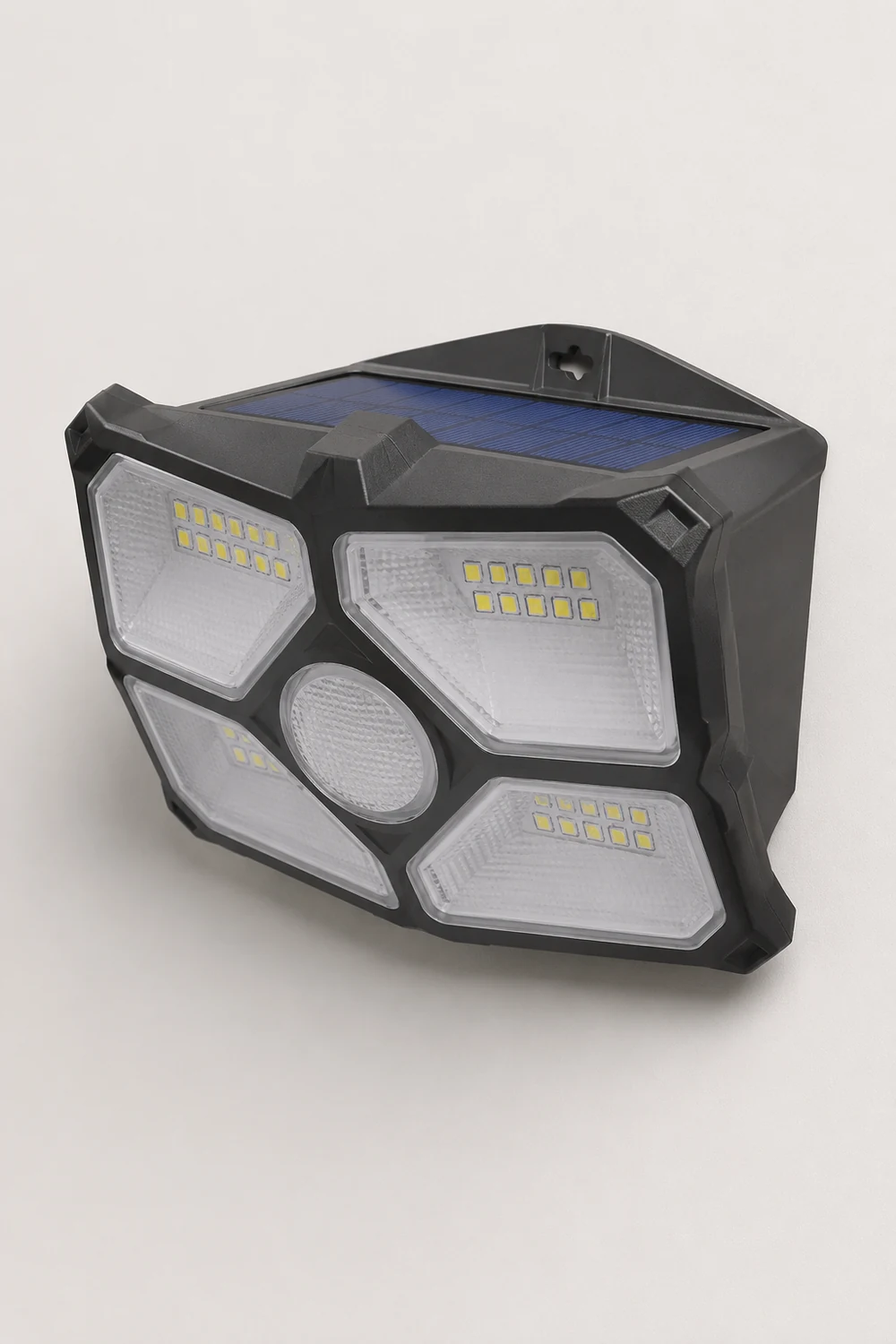 Solar Motion Sensor Outdoor Wall Lamp LED Garden Lights Wall Sconces Waterproof - Lumpaz