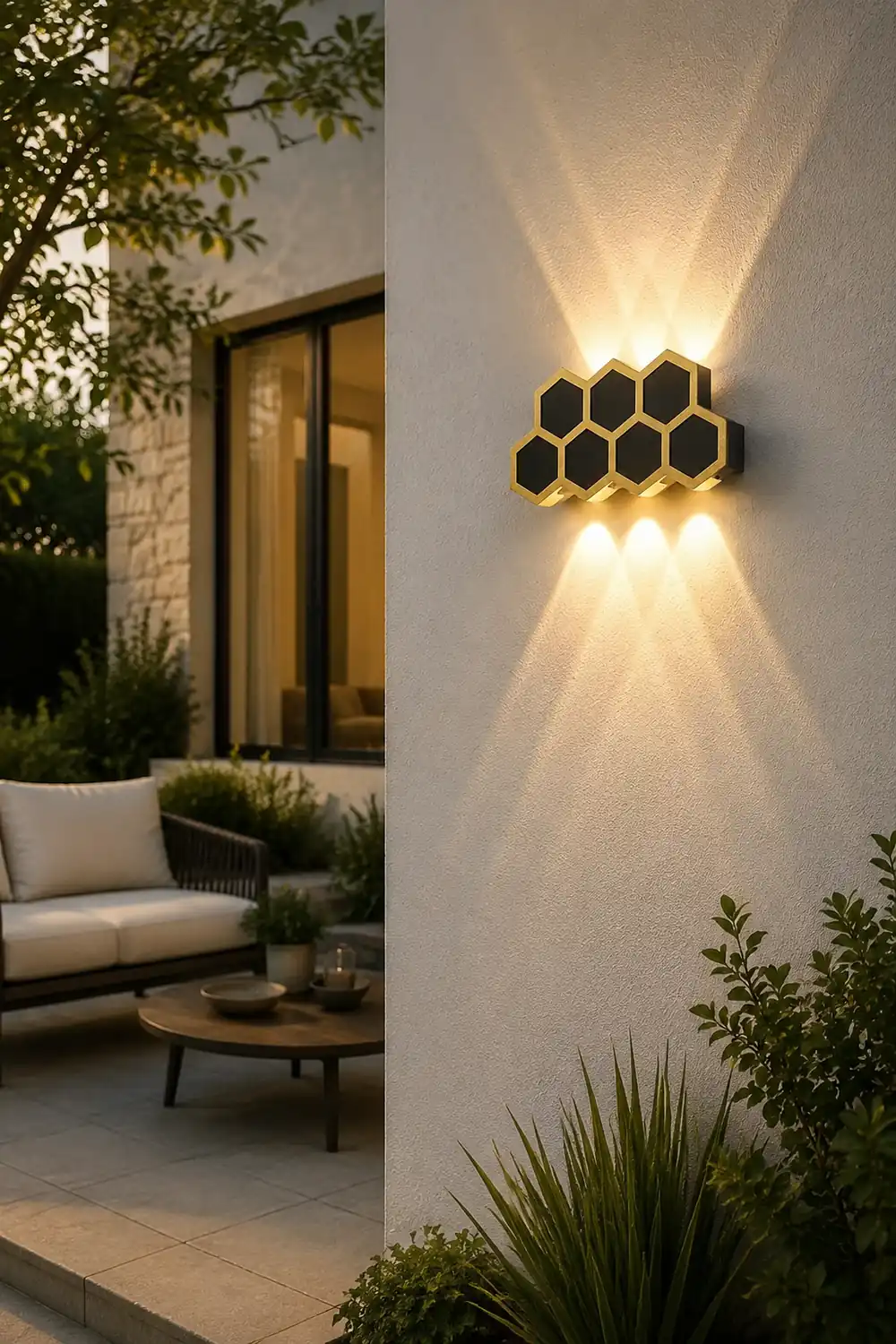 Beehive-shaped LED Up and Down Lights Waterproof Modern Wall Washer Light - Lumpaz