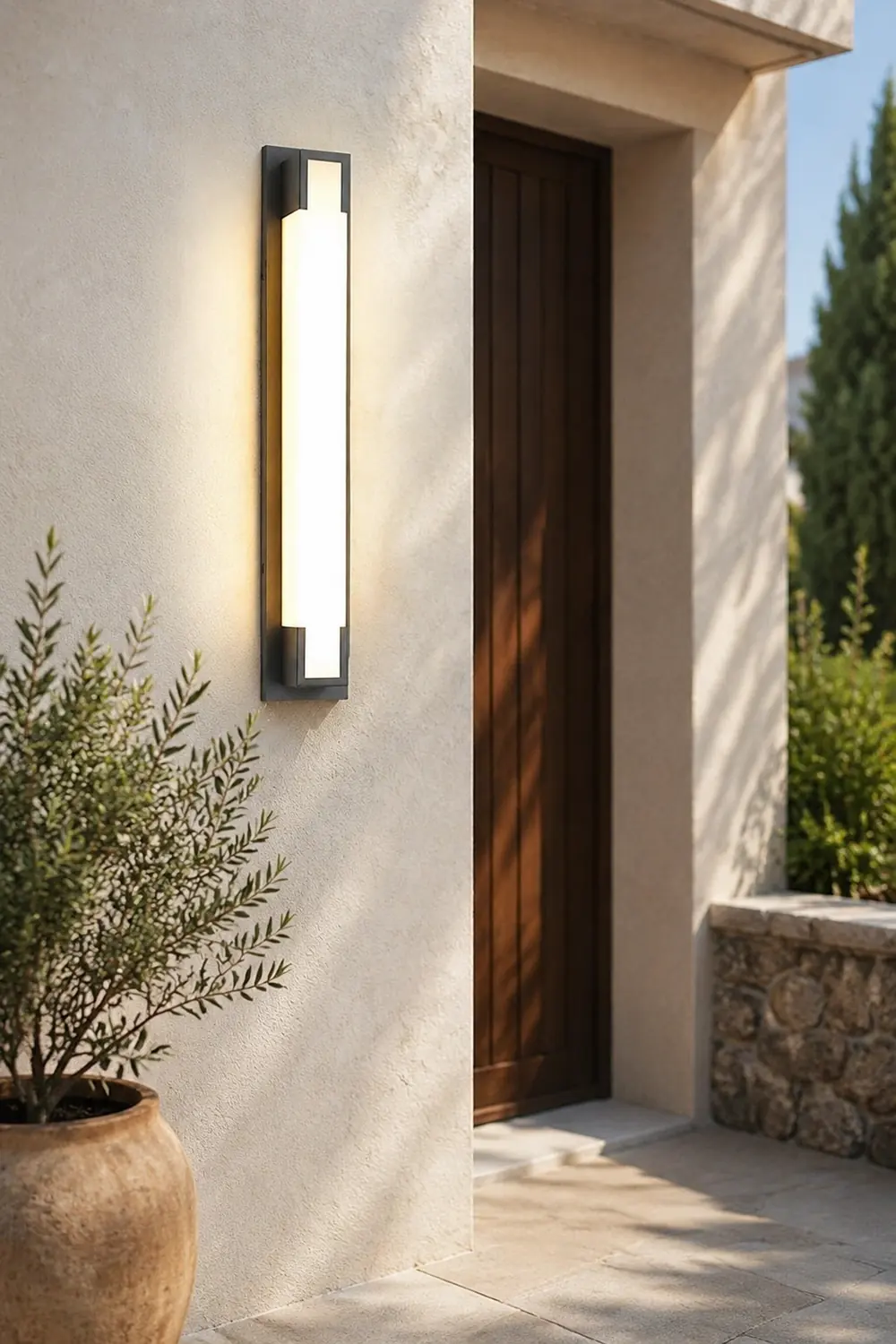 Retro Rectangular Waterproof LED Black Decorative Outdoor Wall Lights - Lumpaz