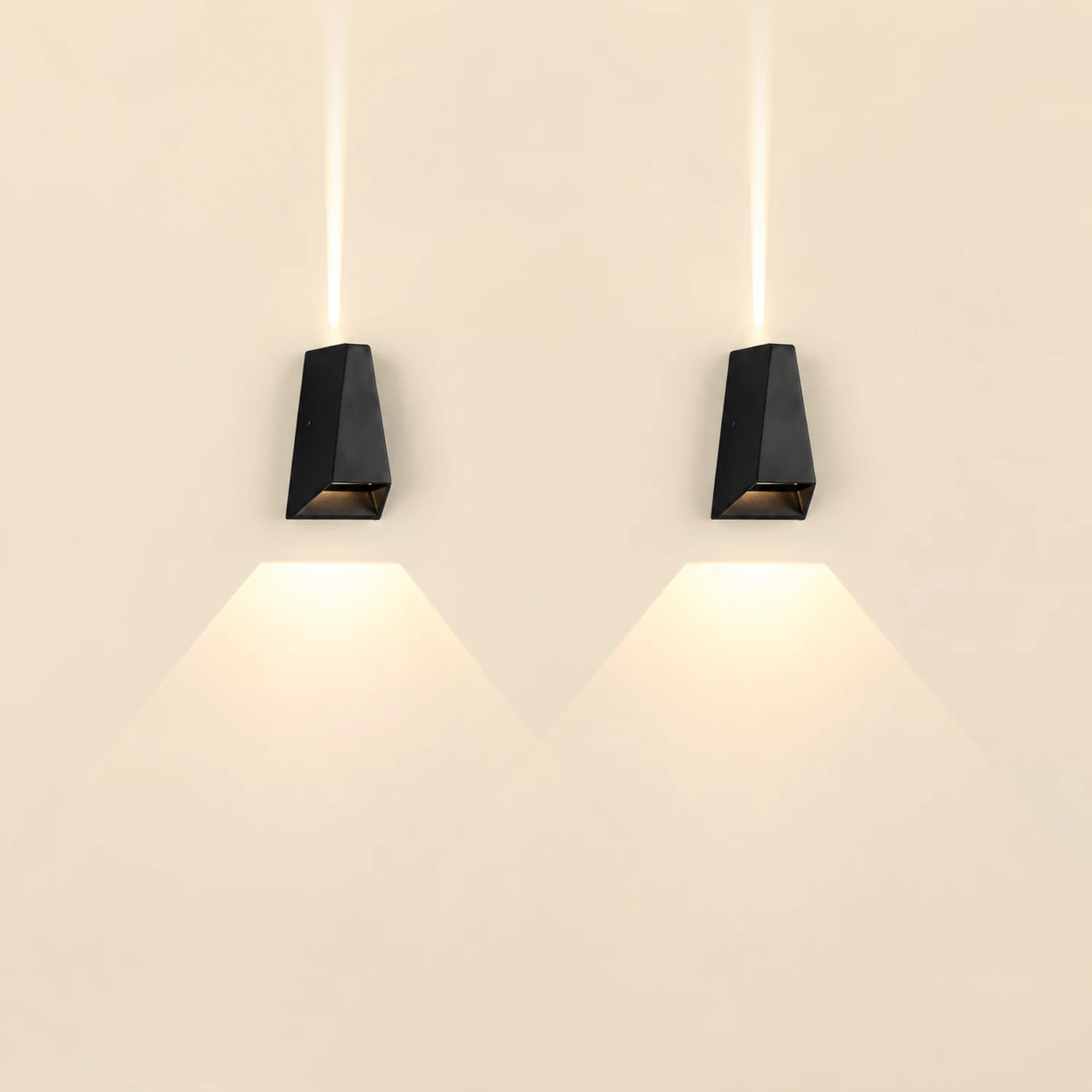 Up and Dwon Lighting LED Waterproof Black Creative Modern Porch Lights - Lumpaz