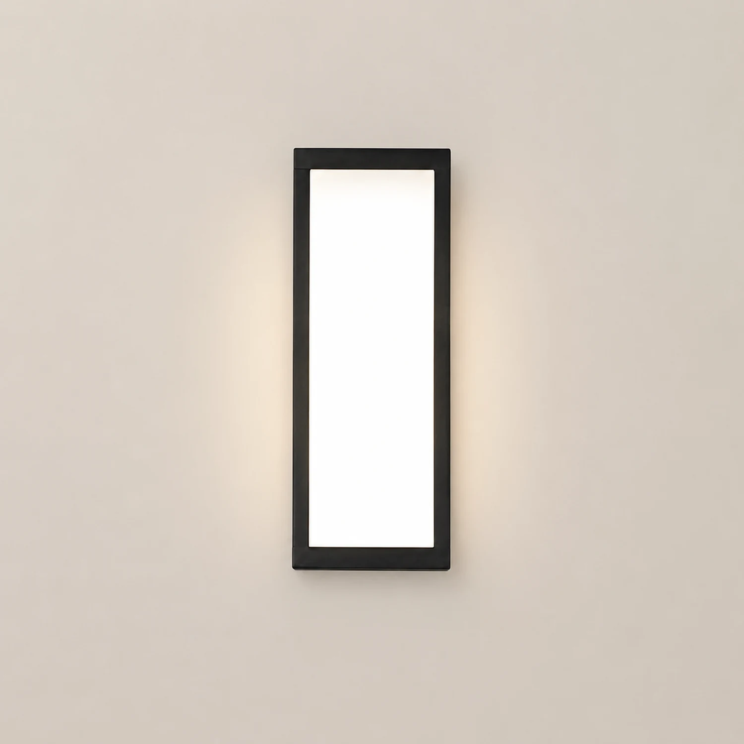 Rectangular LED Waterproof Black Modern Outdoor Exterior Light Wall Lamp - Lumpaz