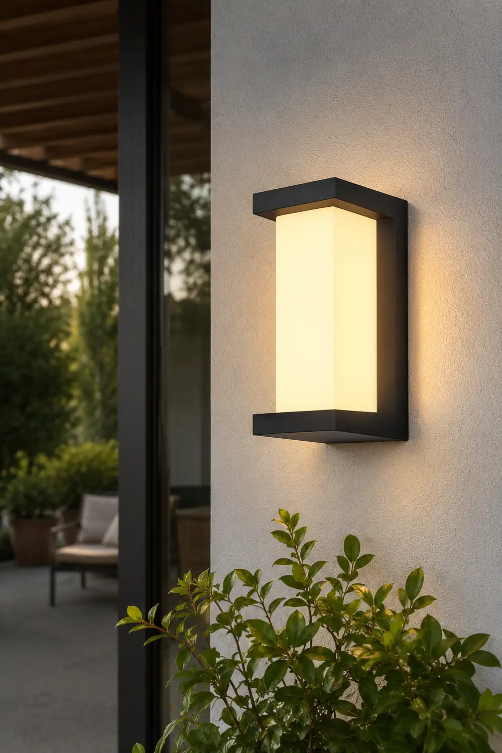 Creative Geometric Waterproof Black Modern Outdoor Wall Lights Wall Lamp - Lumpaz