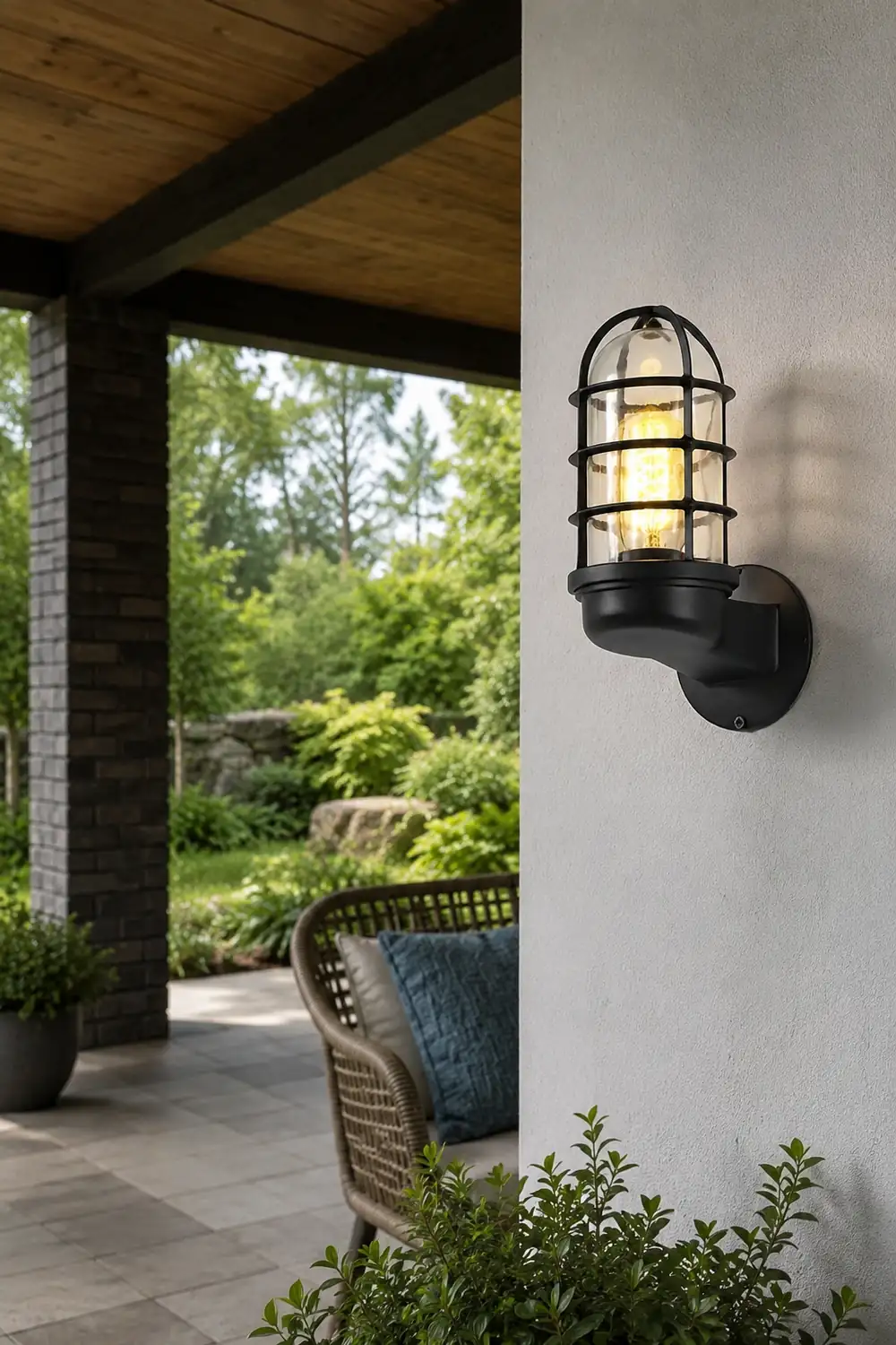 Retro Cage Shape LED 4w Waterproof American-style Outdoor Wall Lamp - Lumpaz
