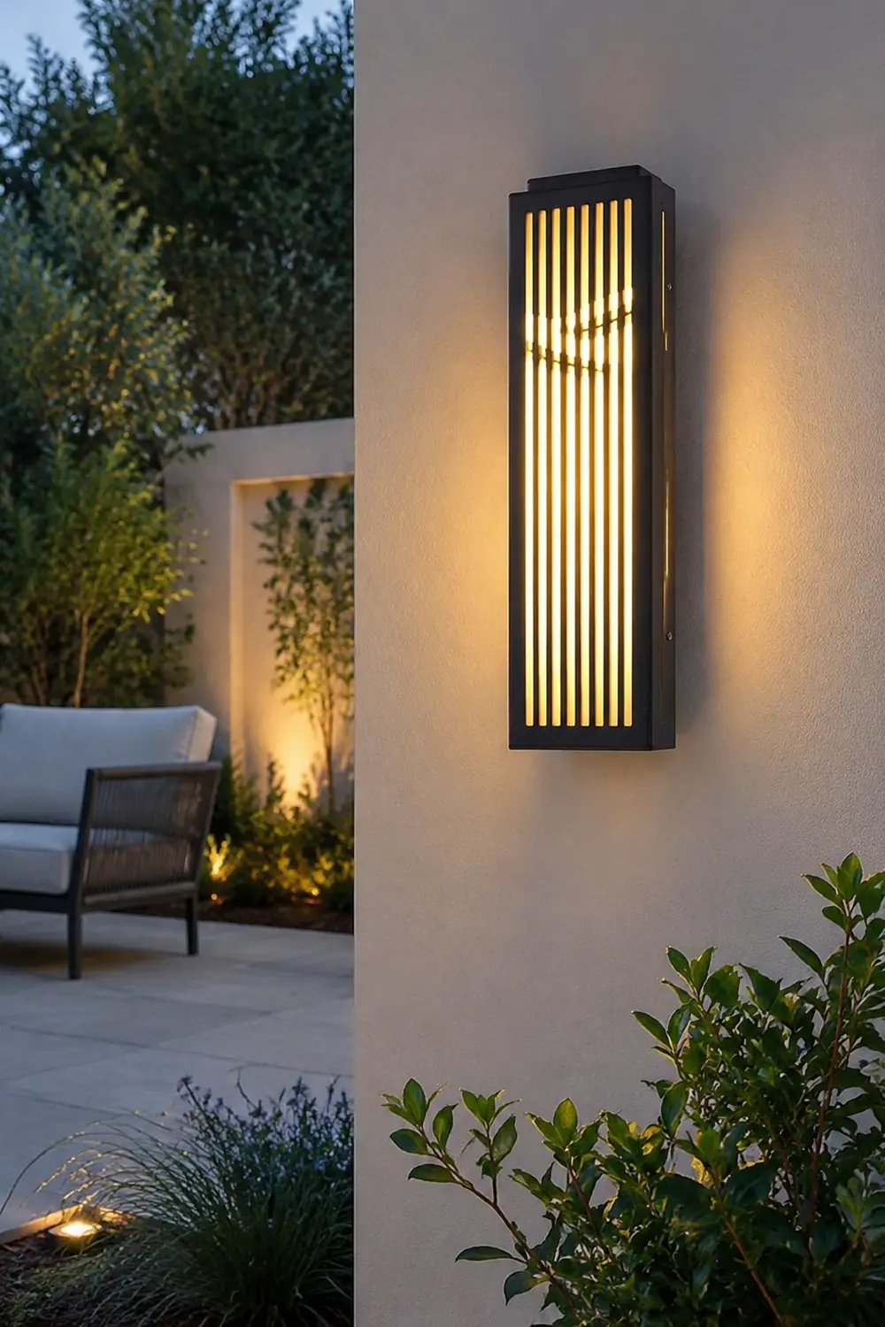 Waterproof Villa Courtyard Gate Unique Hollowed Design Wall Lamp for Outdoor - Lumpaz