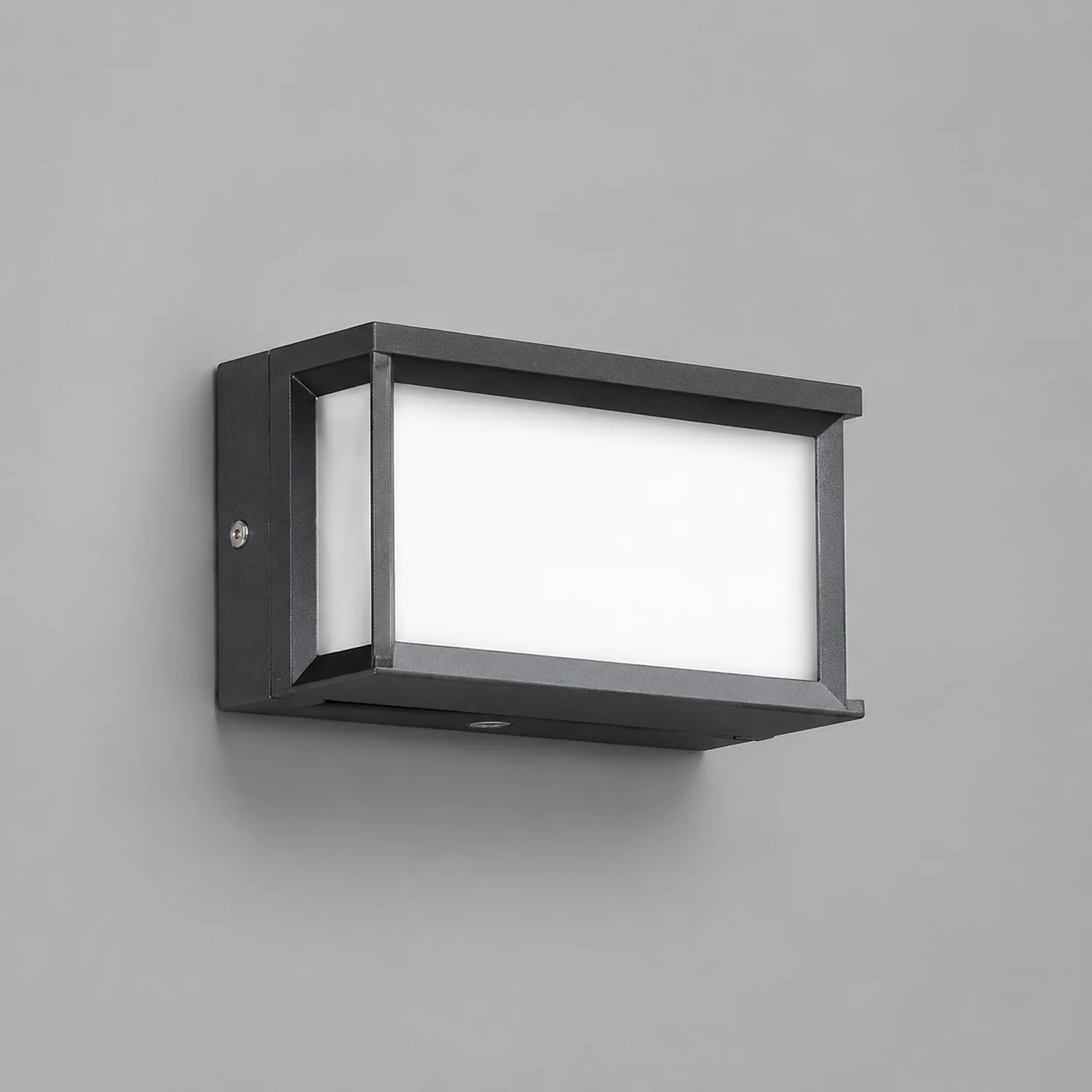 Unique Rectangular Frame Waterproof Black Modern Outdoor Wall Lights - Lumpaz
