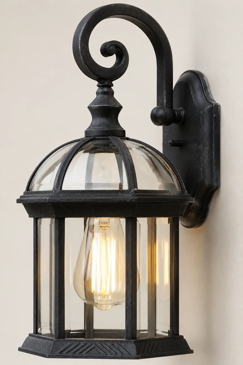 Double-layer Waterproof Glass E27 Vintage Wall Sconce Lighting Wall Lamp - Lumpaz