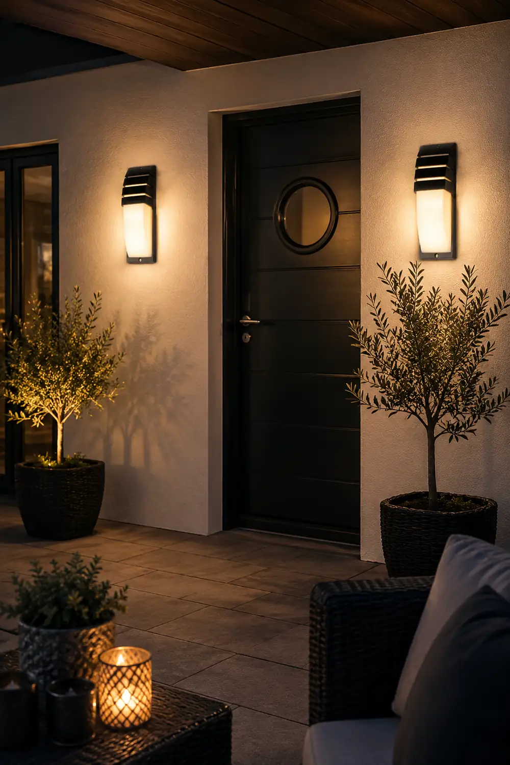 Motion Sensor Waterproof LED Wall Lights for Outdoor Balcony Terrace Aisle - Lumpaz
