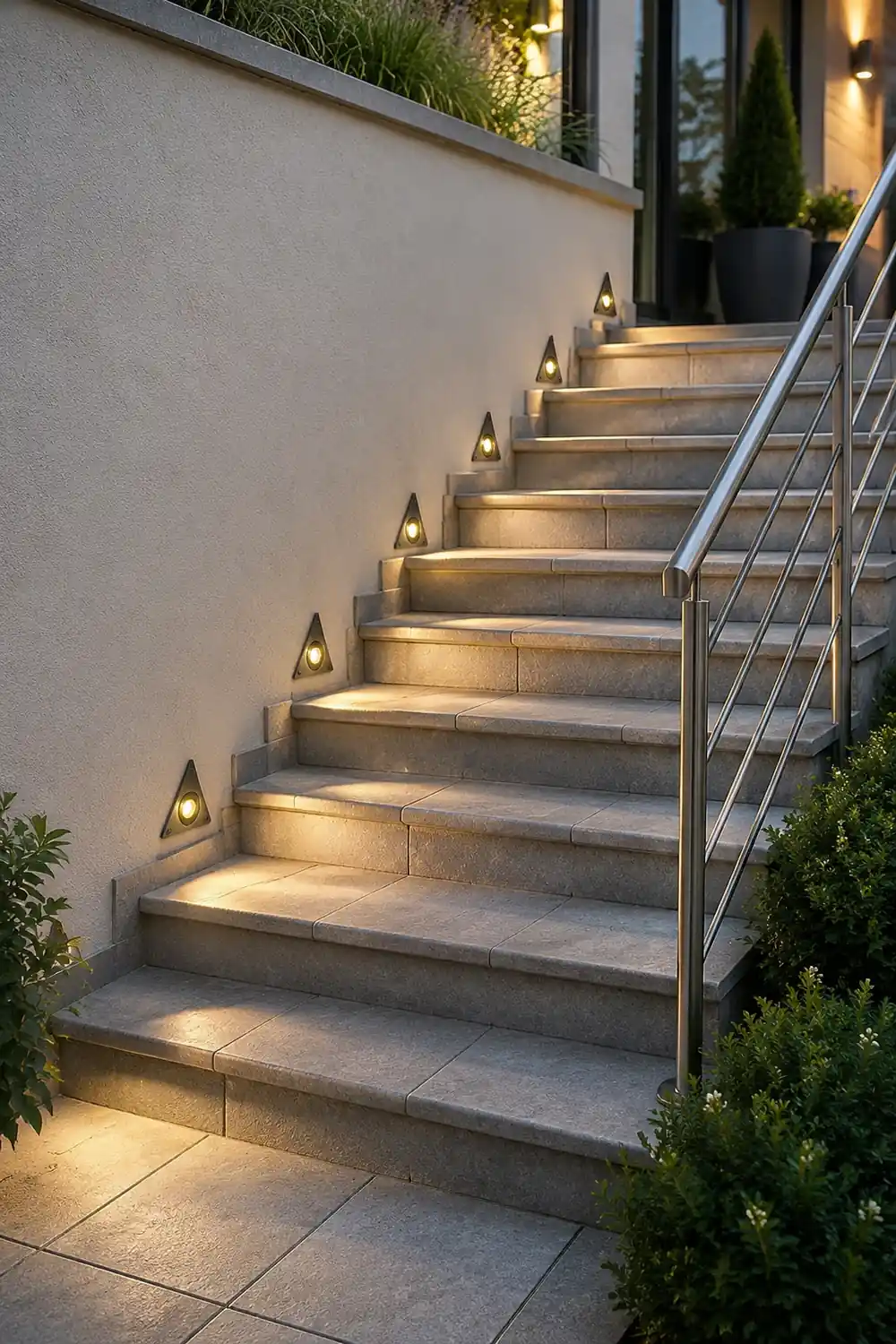 Outdoor LED Embedded Steps Stairs Lights Waterproof for Courtyard Lawn Garden - Lumpaz