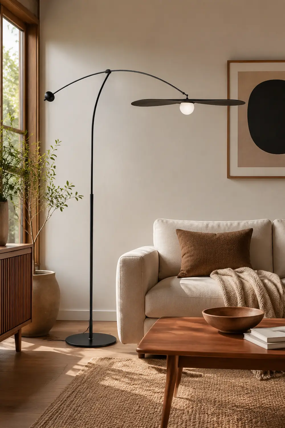 Carins Modern Bowl Linear Metal Glass Floor Lamp,Black /Gold - Lumpaz