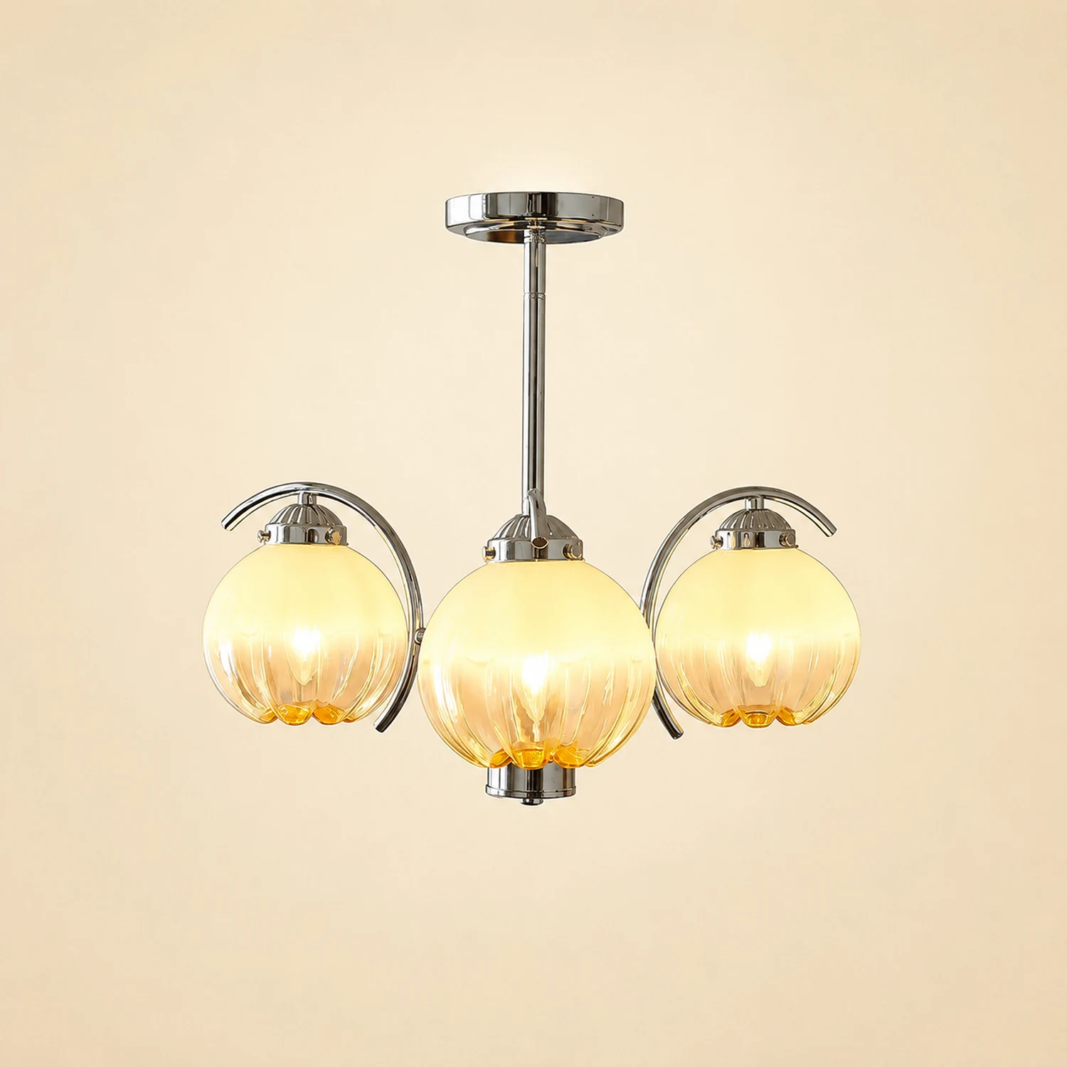 Hailie Pendant Light Gradient Flower Modern, Glass, White, Bedroom - Lumpaz
