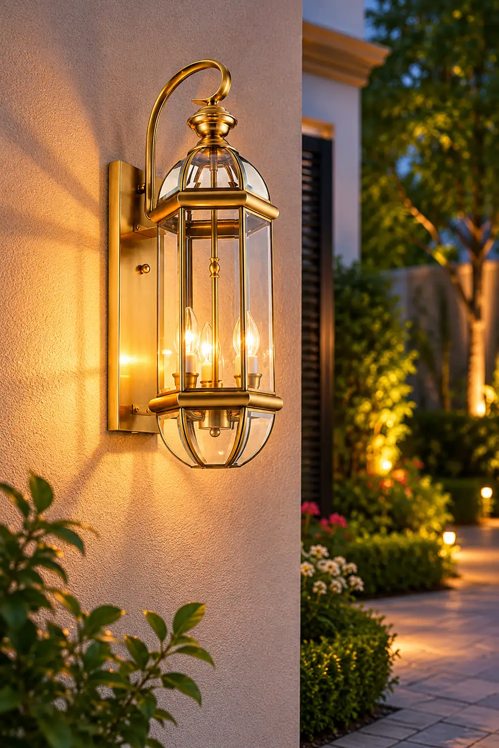 Retro Creative Copper Glass European Style Outdoor Wall Lights Exterior Lamp - Lumpaz