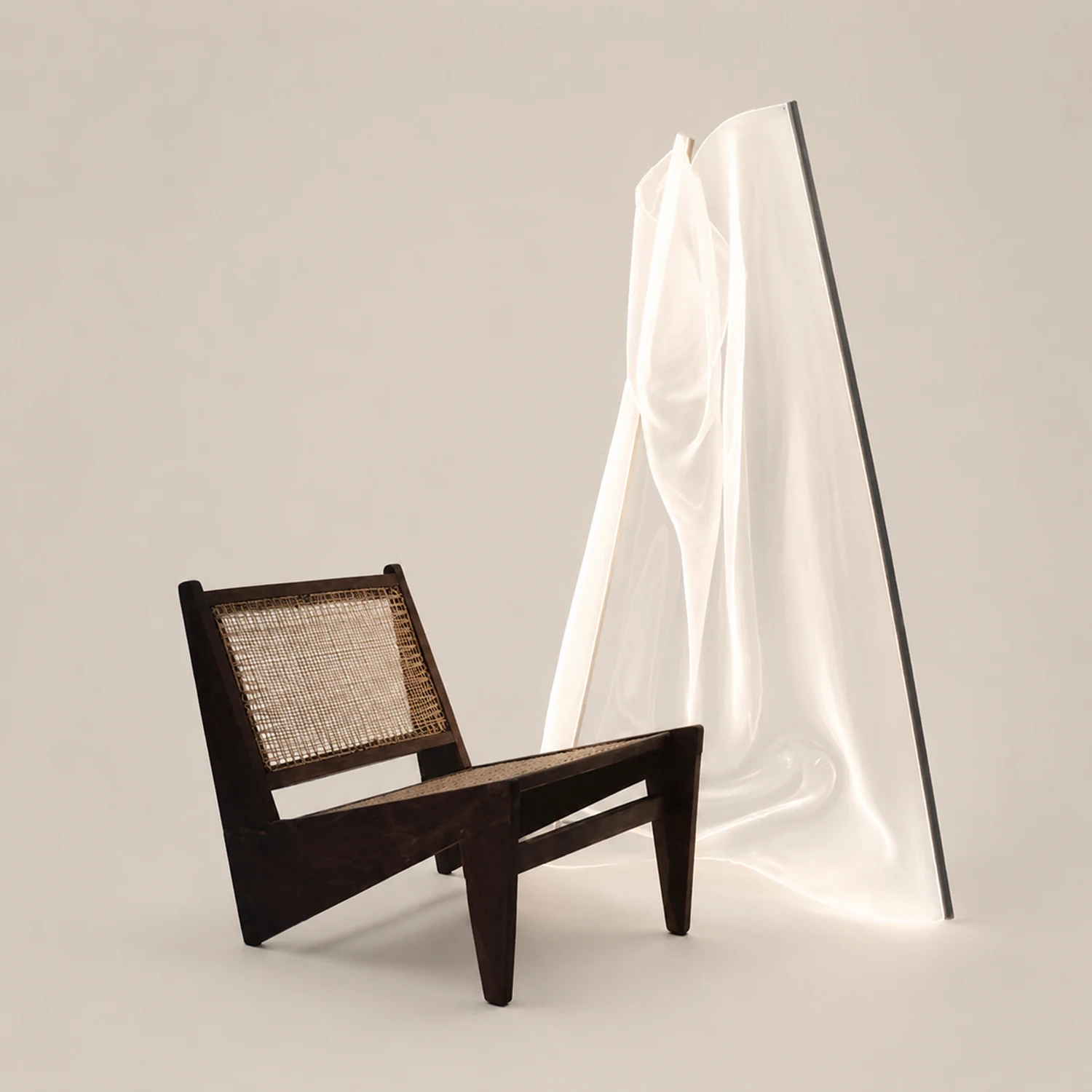 Salgado Modern LED Floor Lamp Metal/Acrylic Living Room/Bedroom - Lumpaz
