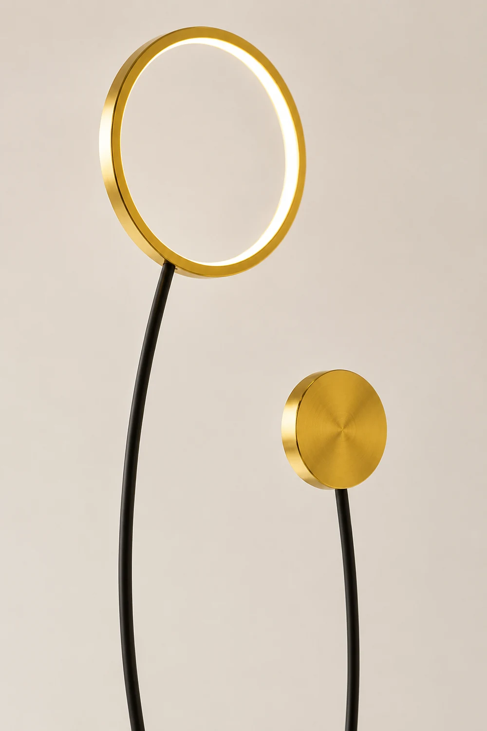 Modern Wave Double Head Metal Acrylic Floor Lamp - Lumpaz