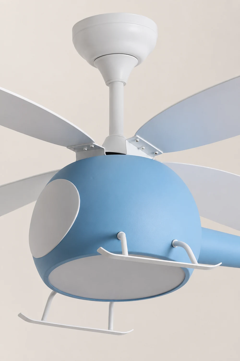 Minori 4-Blade Blue Jet DC Ceiling Fan with Light, Summer, 31.5'' - Lumpaz