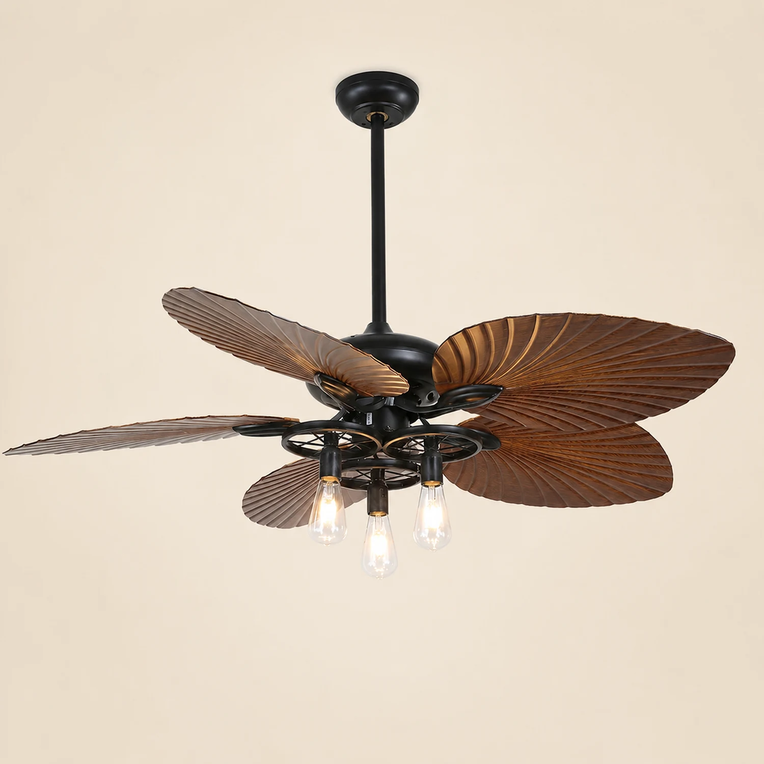 Ross 5-Blade Ceiling Fans /Lantern, 1/3/5 Heads, DIA 51.9'' - Lumpaz