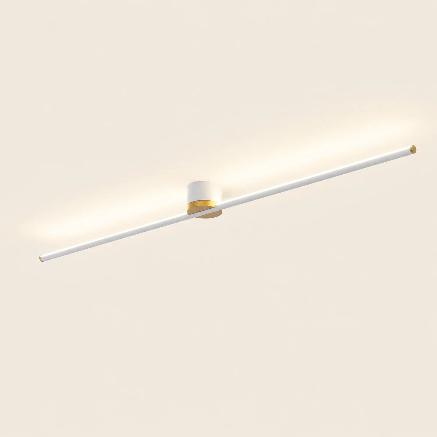Edge Linear Flush Mount Ceiling Light Black/White - Lumpaz