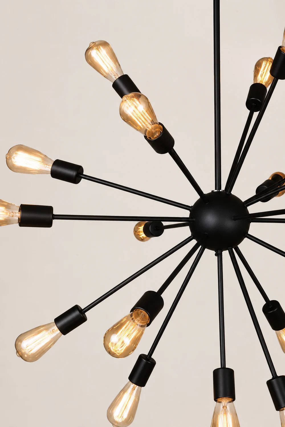 Alessio Industrial Chandelier Black Restaurant Dining Room Metal - Lumpaz