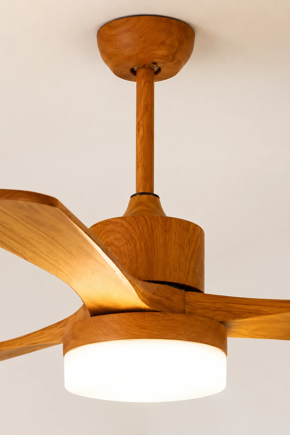 Ozawa 3-Blade Ceiling Fan with Light, Wooden, 2 Color, 43'' - Lumpaz