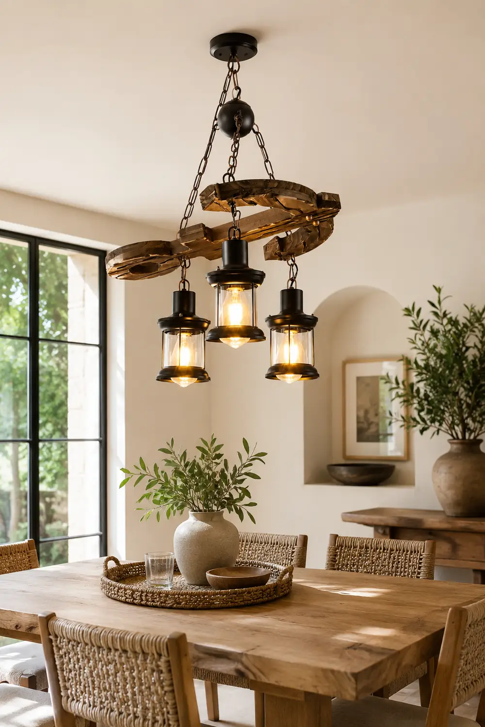 Austin Retro Chandelier, 3 Style, 21.5"/39.5" - Lumpaz