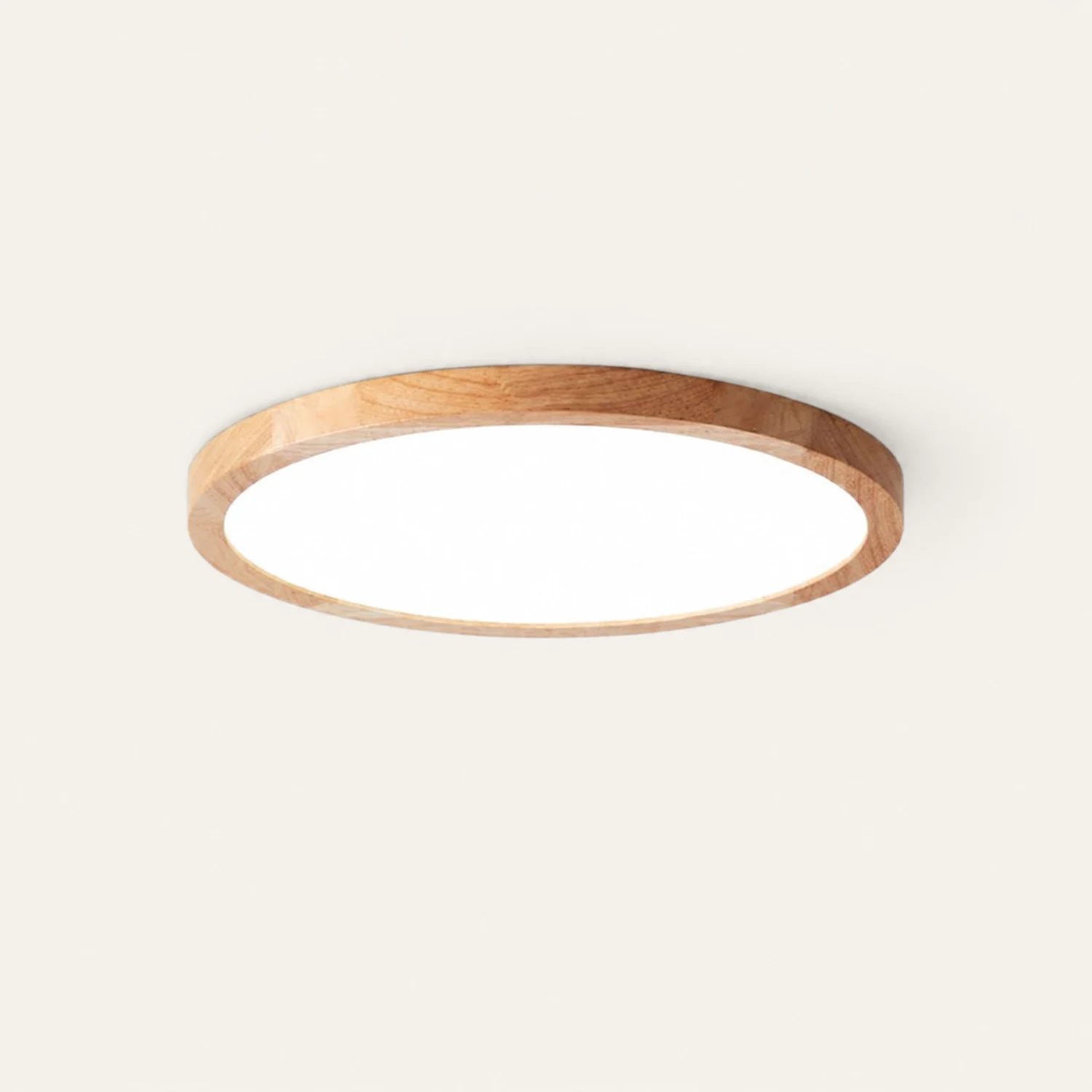Ozawa Modern Wood Round Flush Mount Ceiling Lights Living Room - Lumpaz
