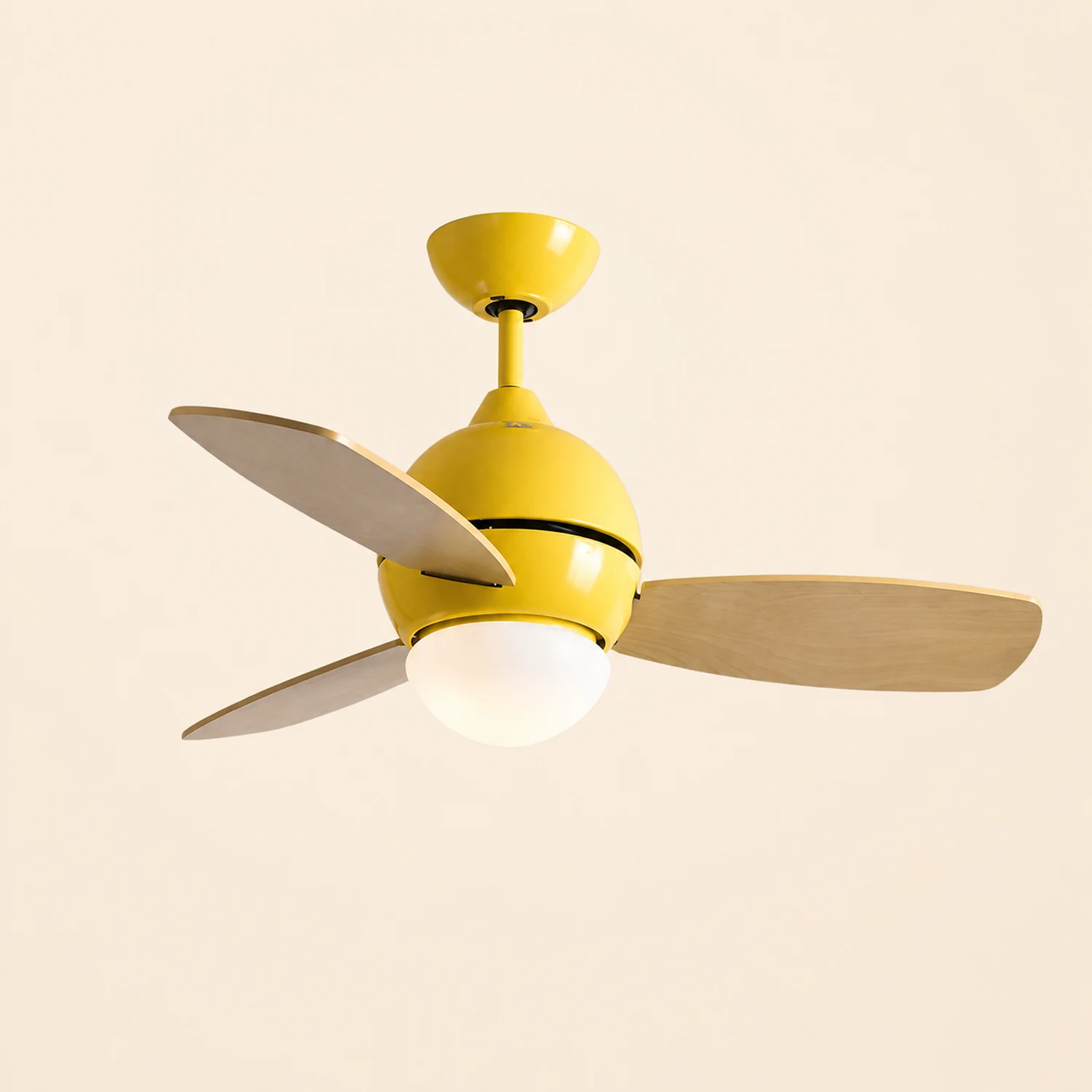 Morandi Colorful 3-Blade Ceiling Fan with Light, 6 Color, DIA 36.2'' - Lumpaz