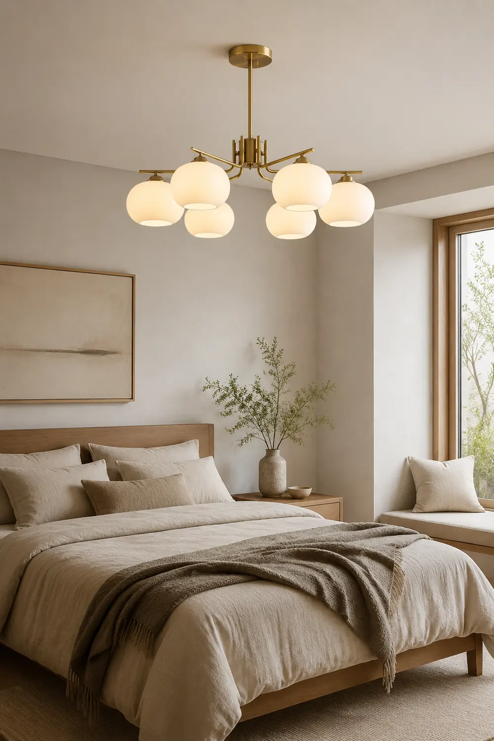 Valentina Pendant Light Semi-Circular Modern, Metal/Glass, Gold/Nickel, Dining Room - Lumpaz
