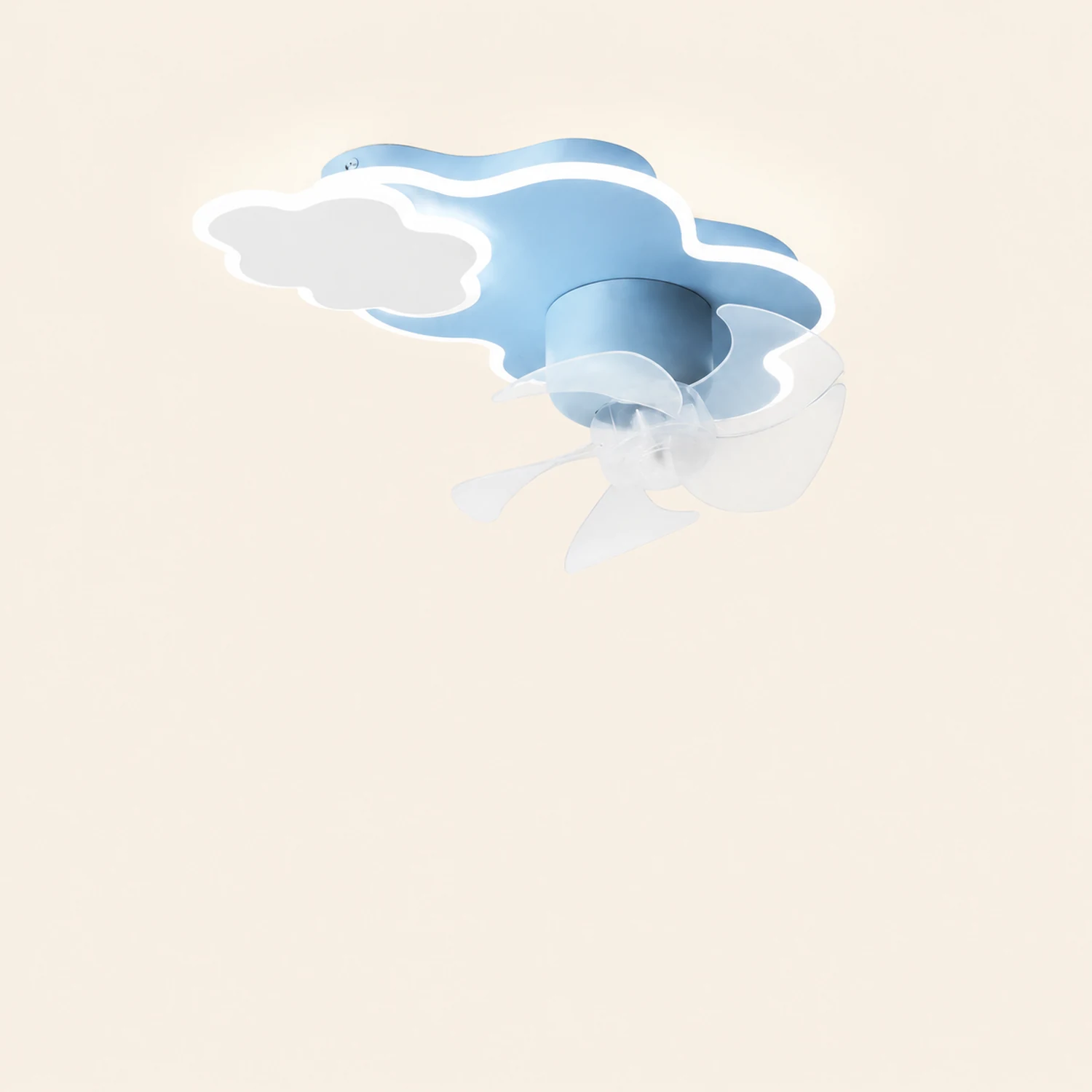Minori Cloud Ceiling Fan with Light, 3 Color, 23"/21.5'' - Lumpaz