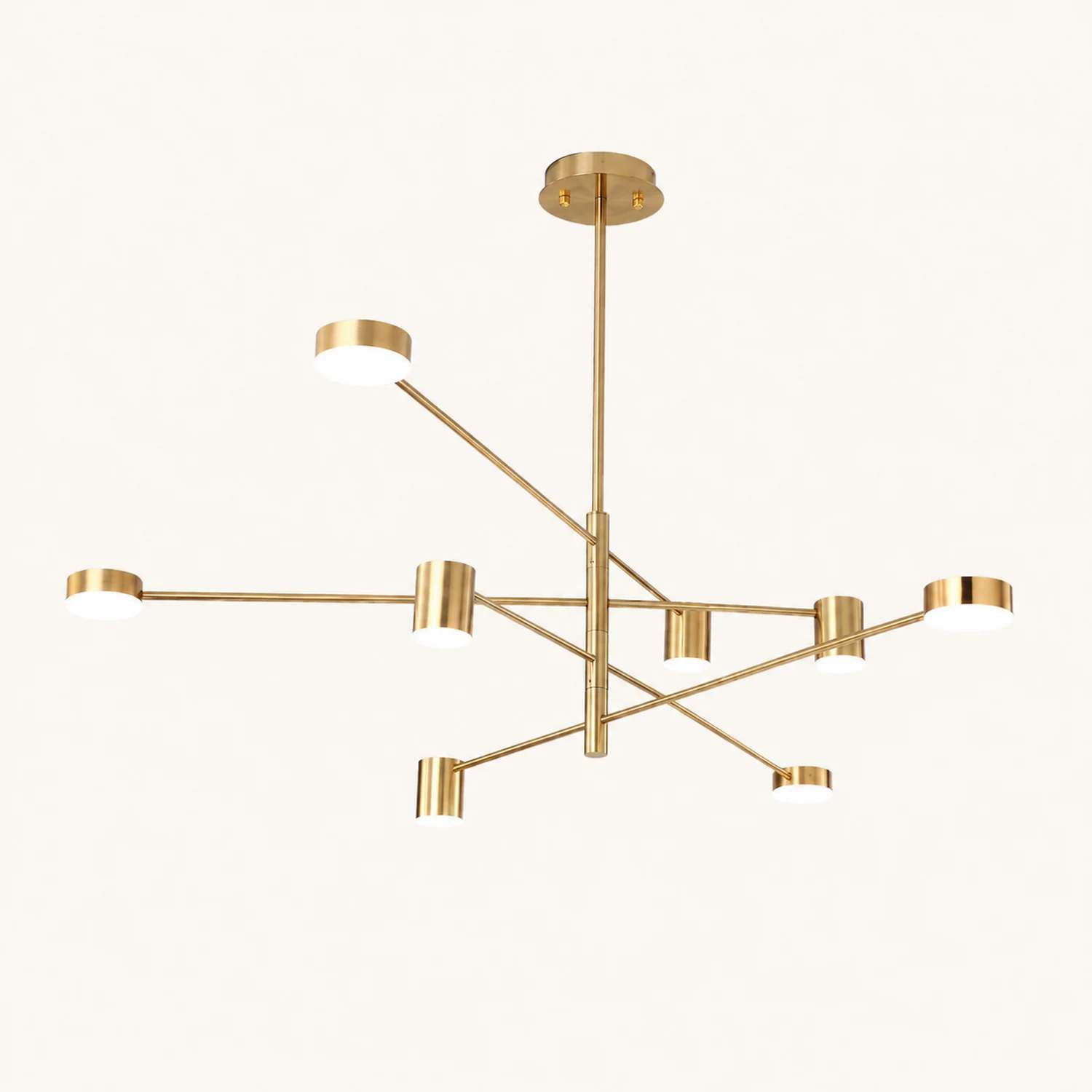 Weiss Pendant Light Branch Industrial, Metal, Black/Gold, Bedroom - Lumpaz