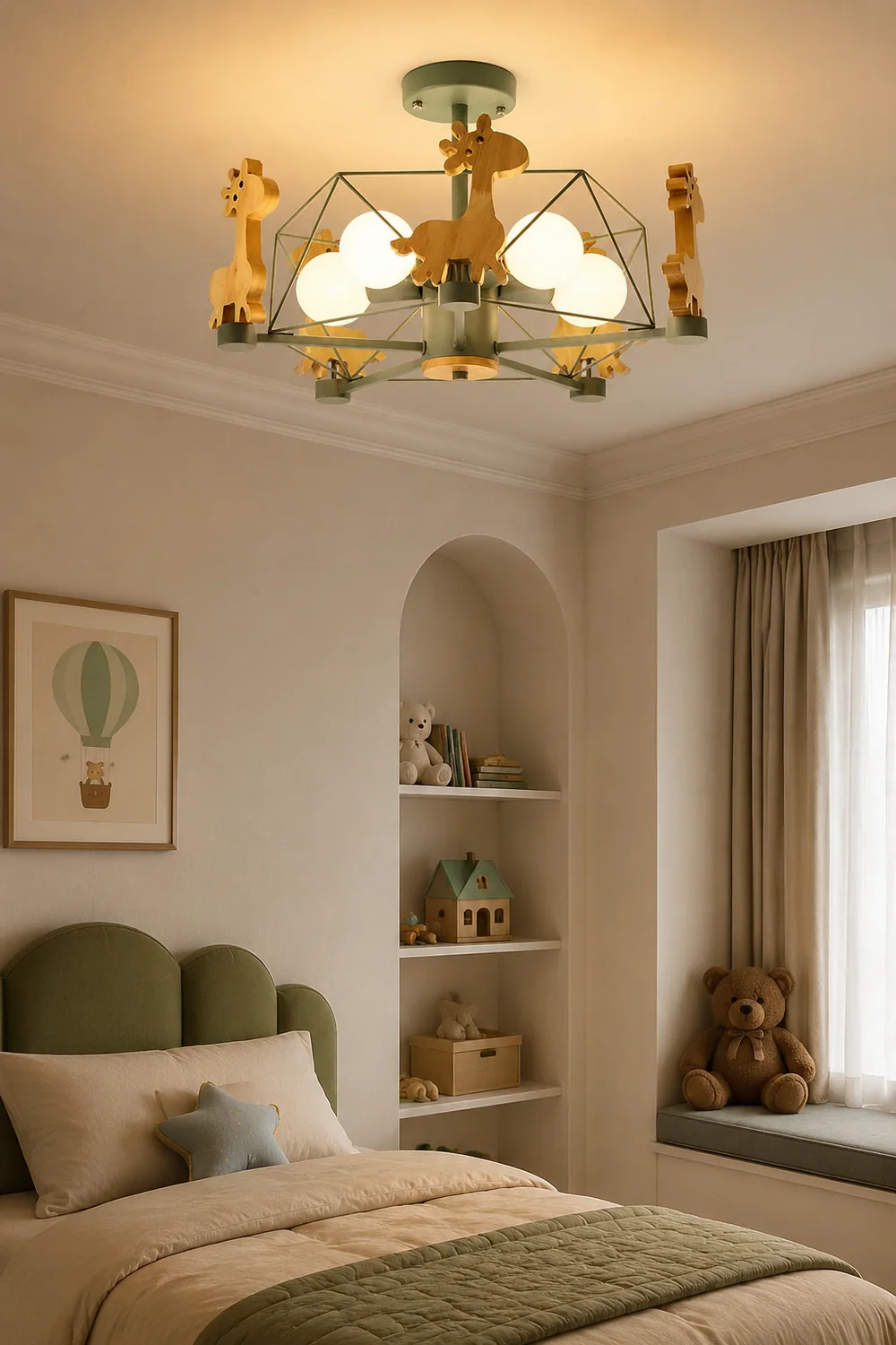 Minori Giraffes LED Flush Mount Ceiling Light - Lumpaz