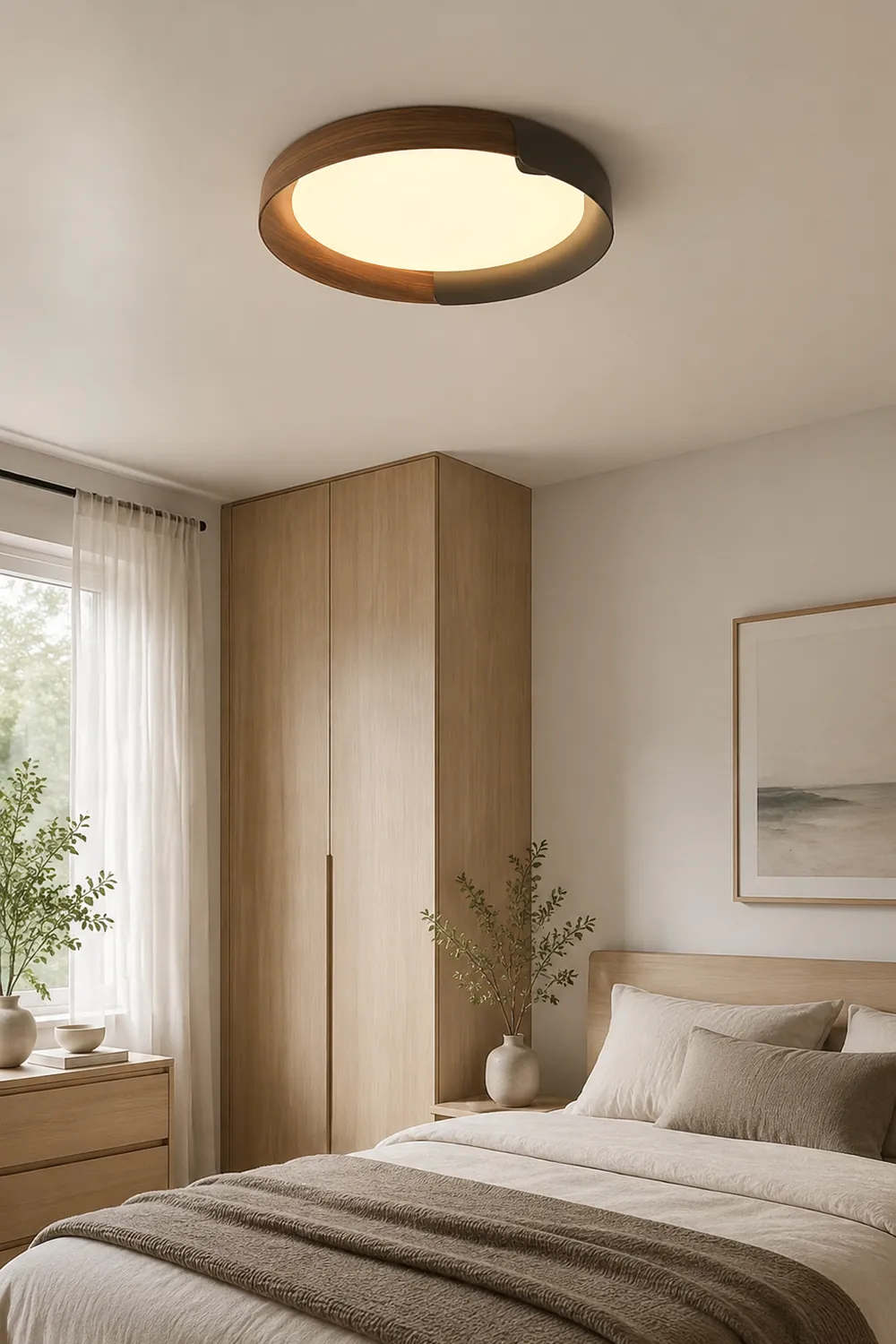 Quinn Flush Mount Ceiling Light, 4 Color - Lumpaz