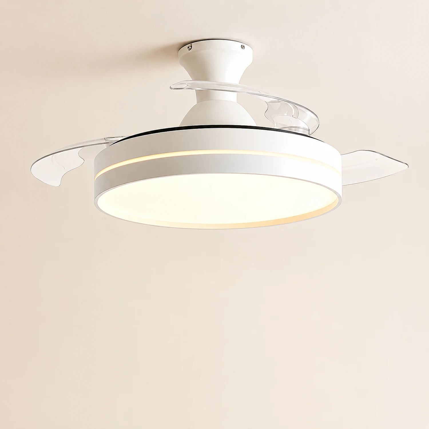 Morandi Ceiling Fan with Light, 4 Color, DIA 35.8"/42.1" - Lumpaz