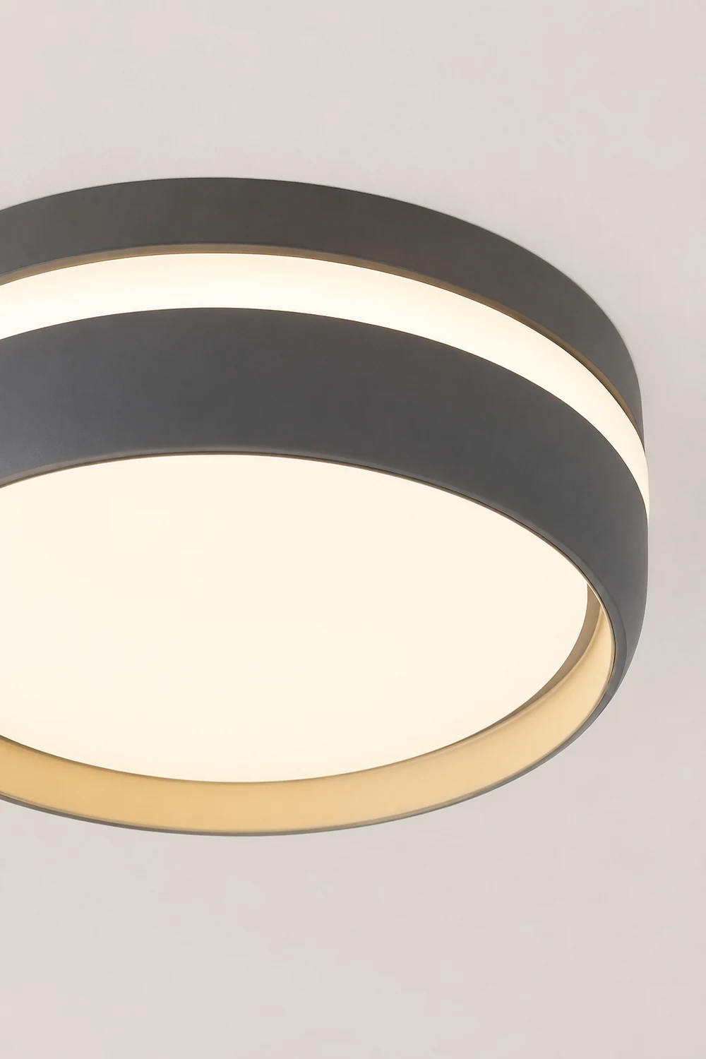 Quinn Flush Mount Ceiling Light Black/White - Lumpaz
