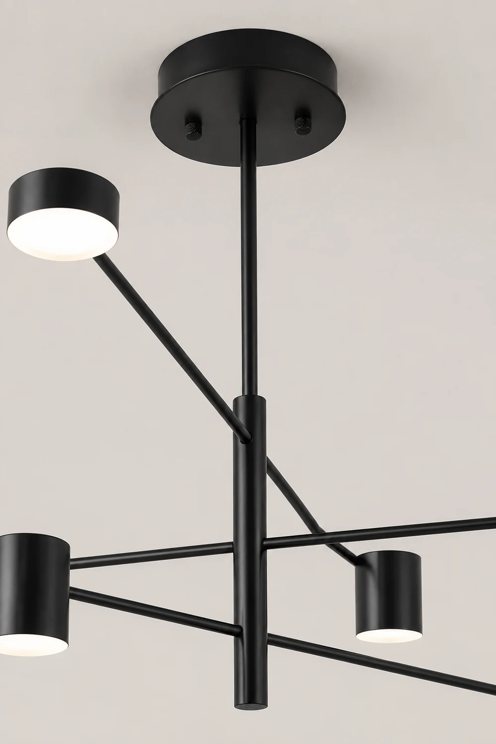 Weiss Pendant Light Branch Industrial, Metal, Black/Gold, Bedroom - Lumpaz